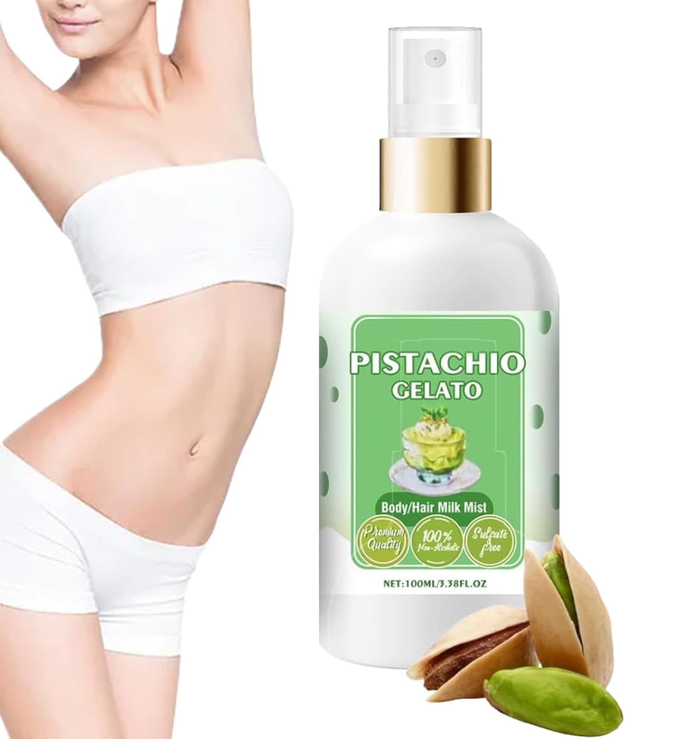 Vanilla Cream Puff Body Milk Mist, Sweet Scents Body Milk Mist, Vanilla Body Mist, Vanilla Cream Puff Body/Hair and Milk Mist, Body Milk Mist Vanilla Creampuff, Vanilla Body Milk (100G, Vanilla)