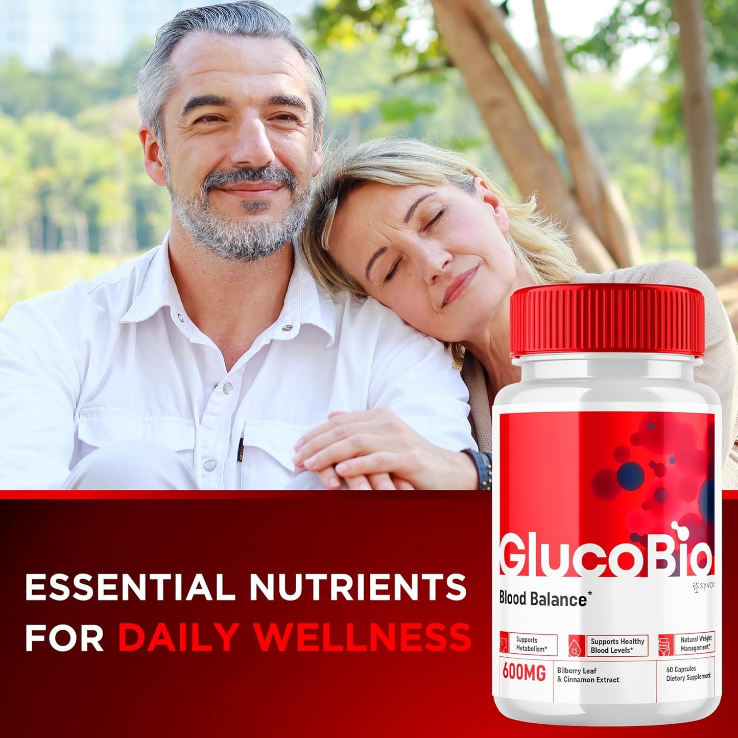 (3 Pack) Glucobio Capsules, Gluco Bio Advanced Blood Support Formula Pills, Glucobio Extra Strength Blood Supplement, Glucobio Natural Blood Glycogen Support, Glucobio Blood Capsules (180 Capsules)