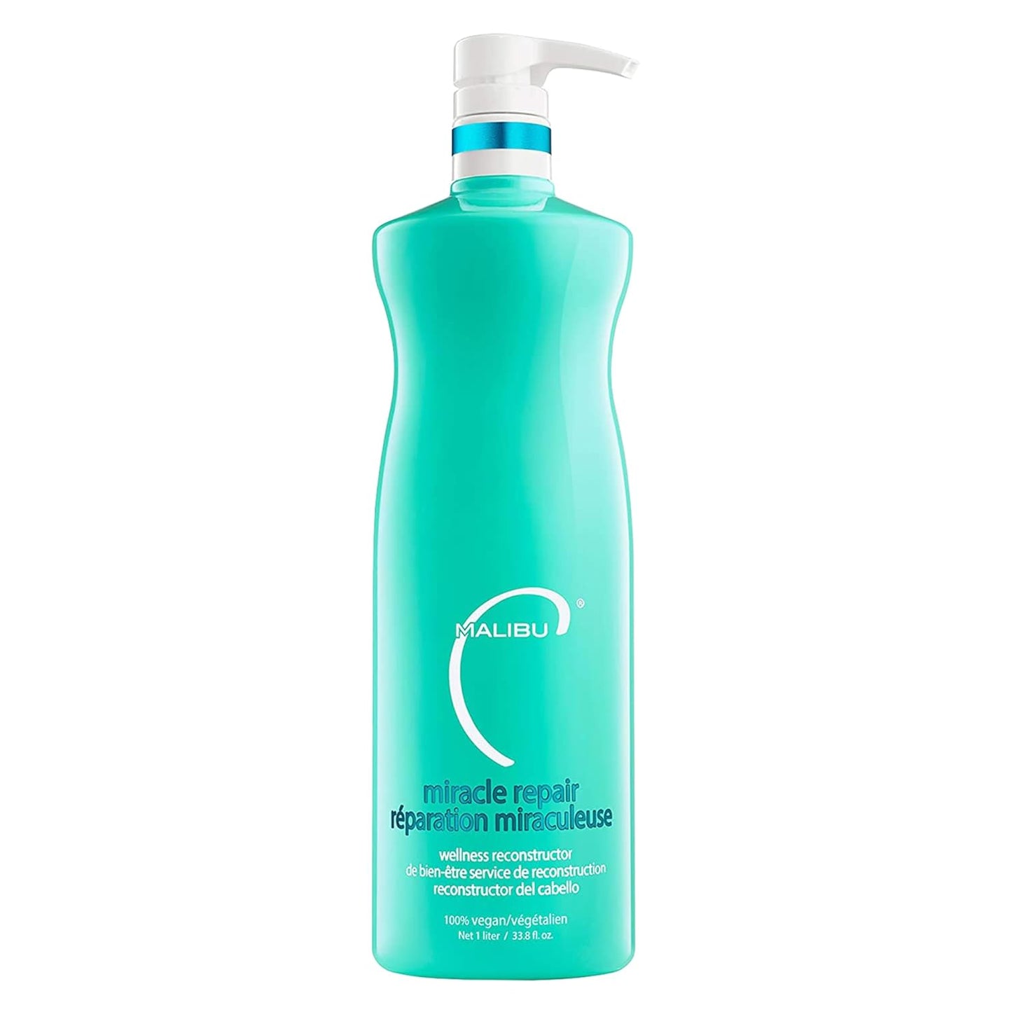 Malibu C Miracle Repair Hair Reconstructor - Nourishing Hair Repair Treatment for Weak, Damaged Strands - Flax Protein & Vitamin B5 for Hair Strength