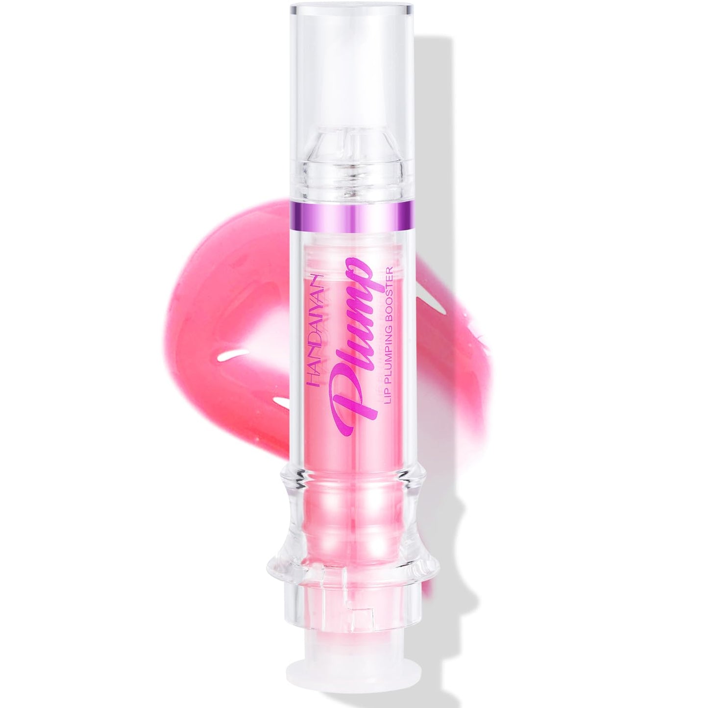 Plumping Lip Oil with Chili Extract - Fuller Lips Instantly! Ultra-Hydrating & Nourishing, Glossy Finish Lip Glow Oil, Lip Plumping Booster Plump, Smooth, and Define Your Lips Naturally (01 Pink)