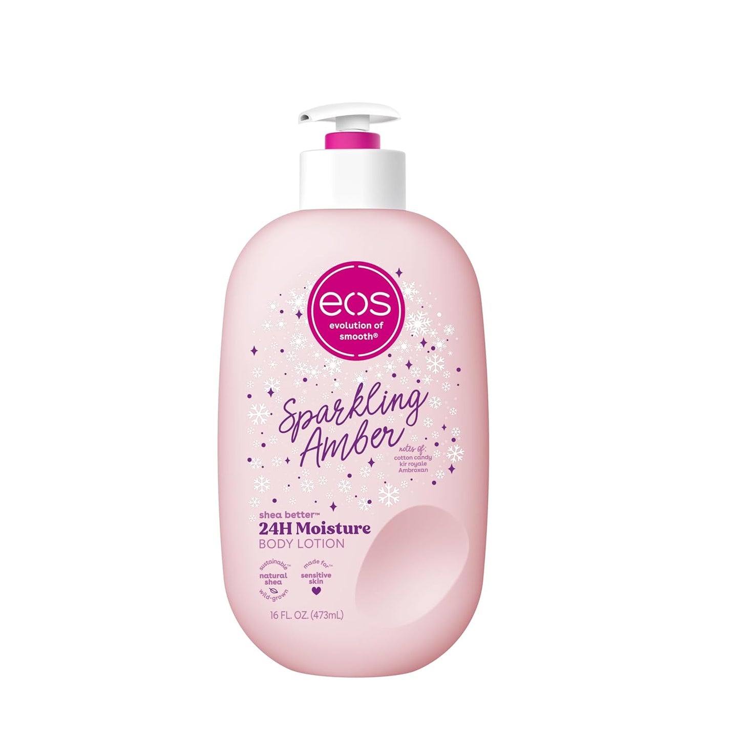 Eos Shea Better Body Lotion- Vanilla Cashmere, 24-Hour Moisture Skin Care, Lightweight & Non-Greasy, Made with Natural Shea, Vegan, 16 Fl Oz