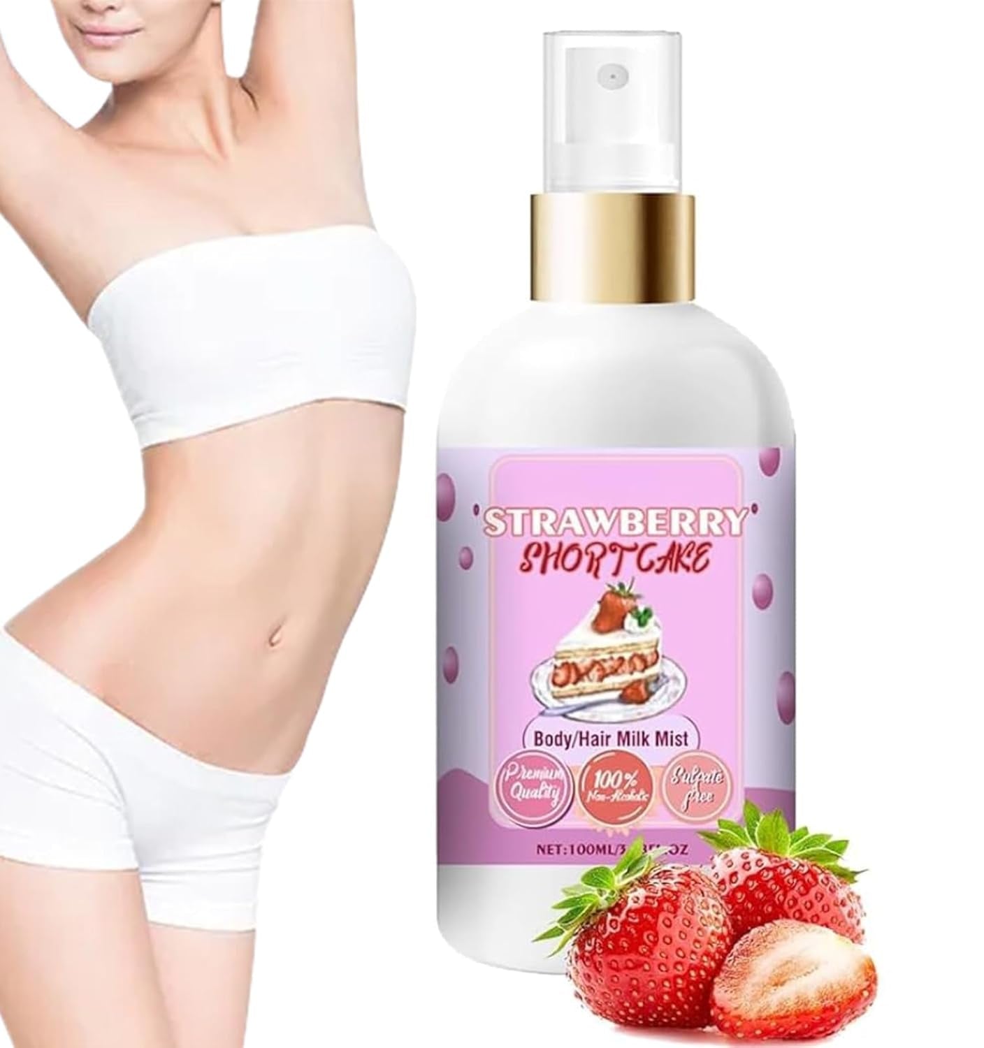 Vanilla Cream Puff Body Milk Mist, Sweet Scents Body Milk Mist, Vanilla Body Mist, Vanilla Cream Puff Body/Hair and Milk Mist, Body Milk Mist Vanilla Creampuff, Vanilla Body Milk (100G, Vanilla)