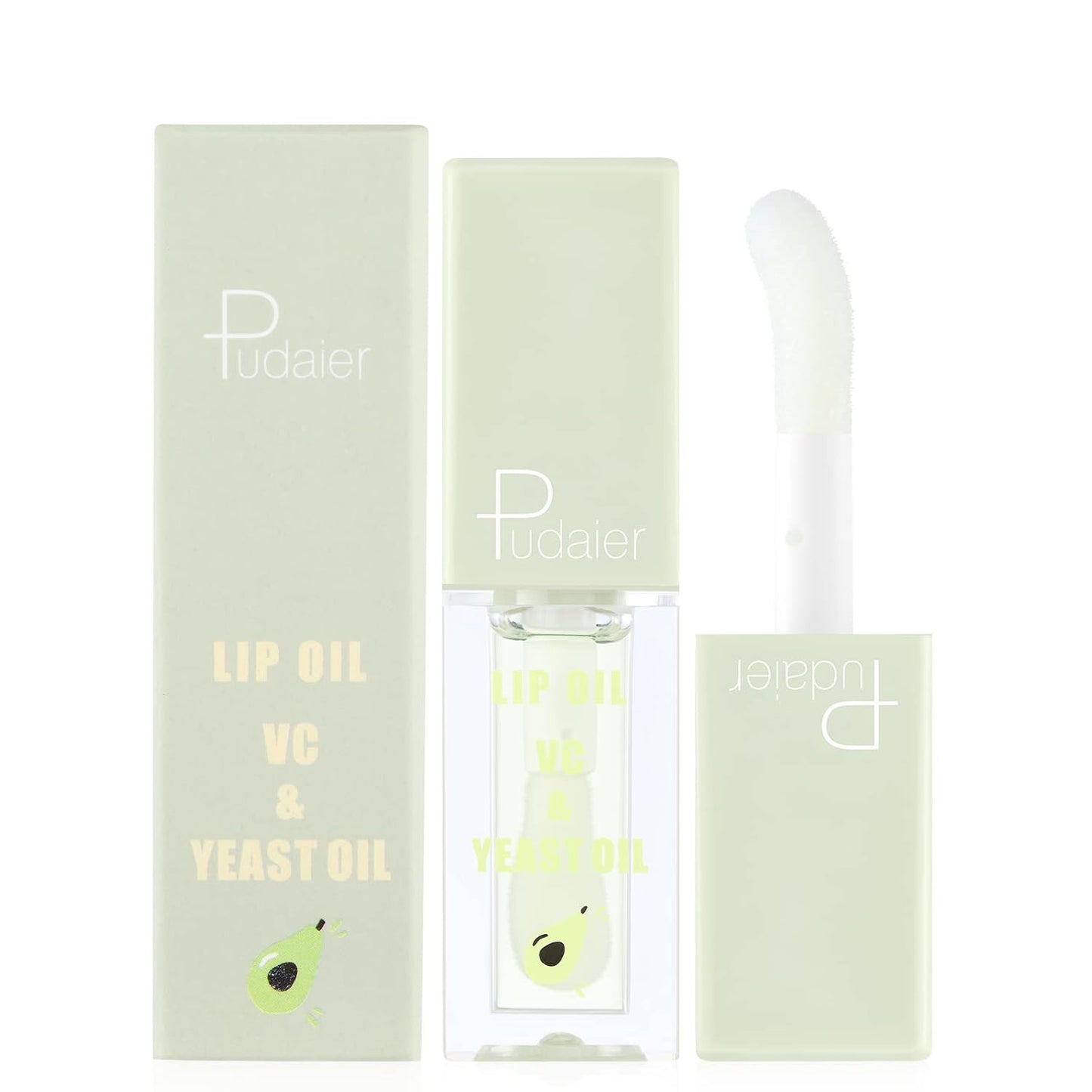 Pudaier Hydrating Lip Oil, Fruit Extract Lip Oil Set Tinted for Dry Lip and Lip Care, Shiny and Moisturizing Transparent Lip Oil Gloss (Mixed Set)