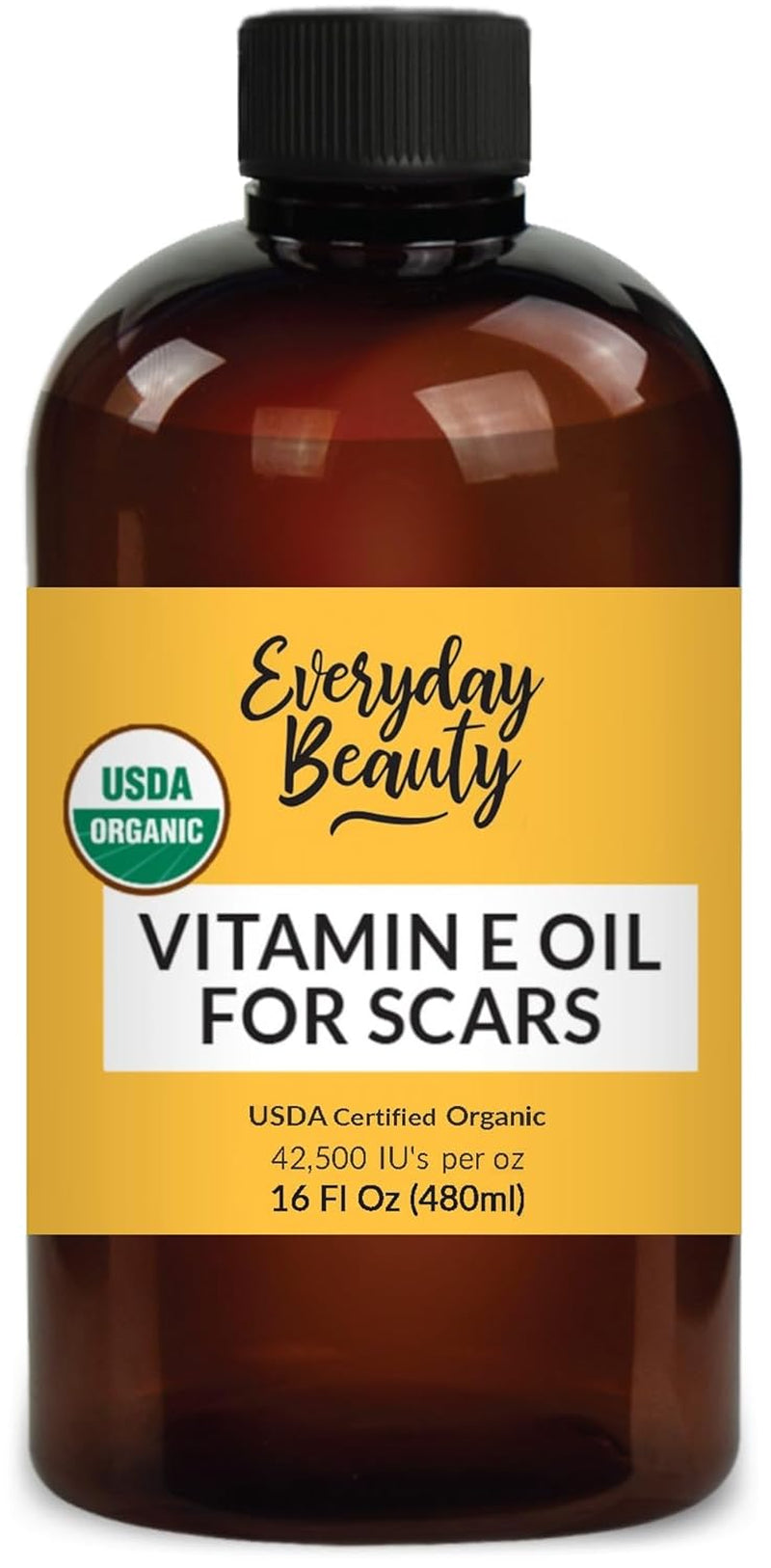 Organic Vitamin E Oil for Scars - All Natural & Vegan Skin Moisturizer 1Oz - Light and Unscented Great for Scars after Surgery - Reduce Wrinkles, anti Aging, Lighten Dark Spots - Face, Skin & All Over