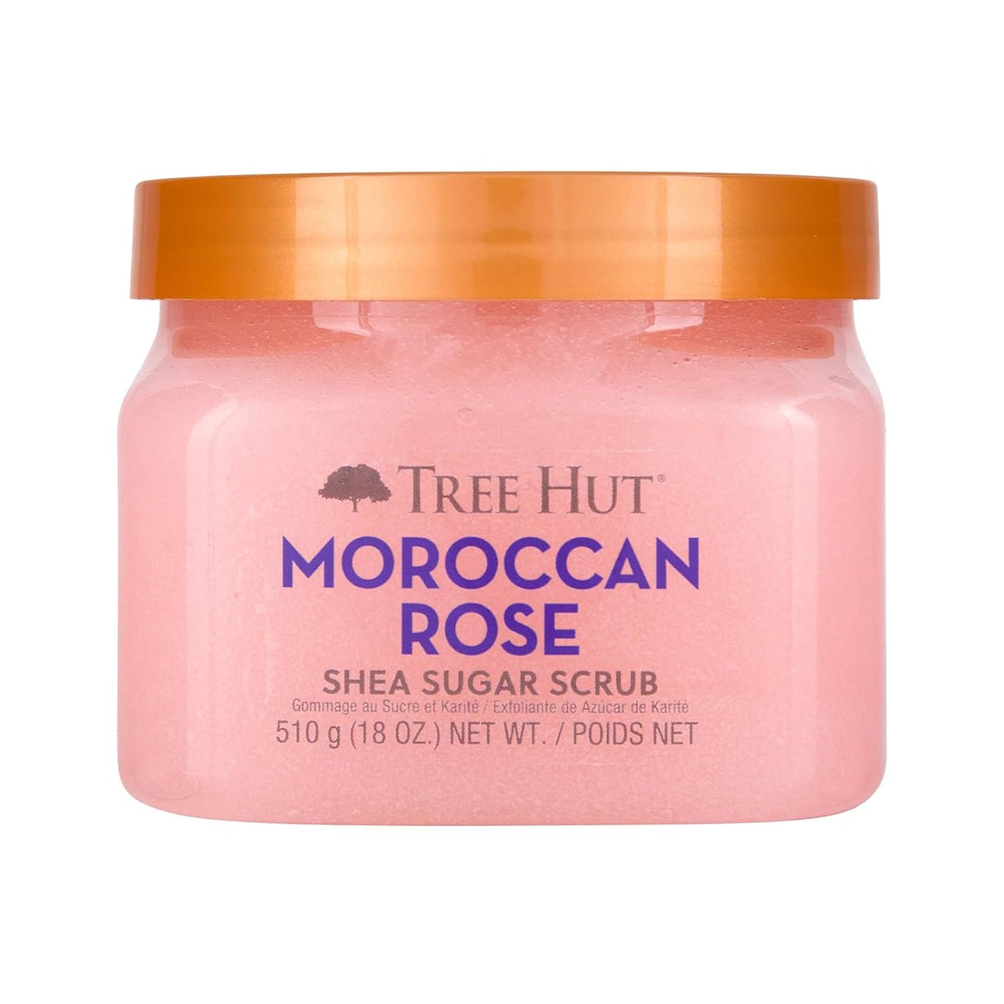 Tree Hut Exotic Bloom Shea Sugar Scrub | Exfoliating Body Scrub Removes Dead, Dry Skin for a Soft & Hydrated Feel | Nourishing Essential Body Care | 18 Fl Oz.