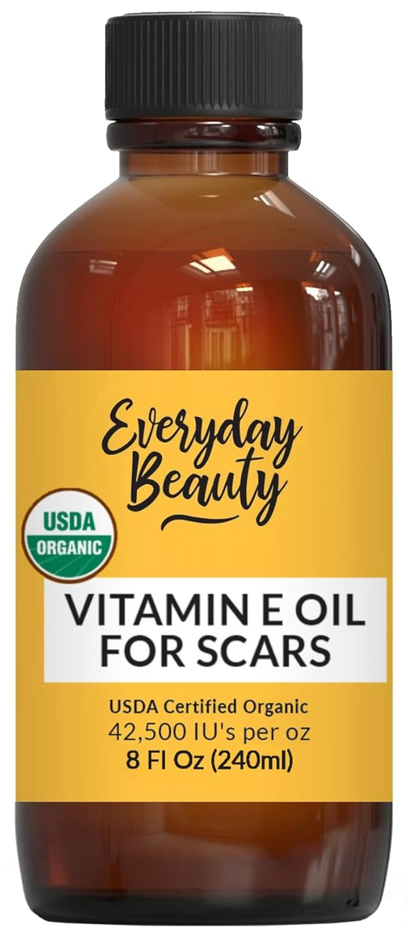 Organic Vitamin E Oil for Scars - All Natural & Vegan Skin Moisturizer 1Oz - Light and Unscented Great for Scars after Surgery - Reduce Wrinkles, anti Aging, Lighten Dark Spots - Face, Skin & All Over