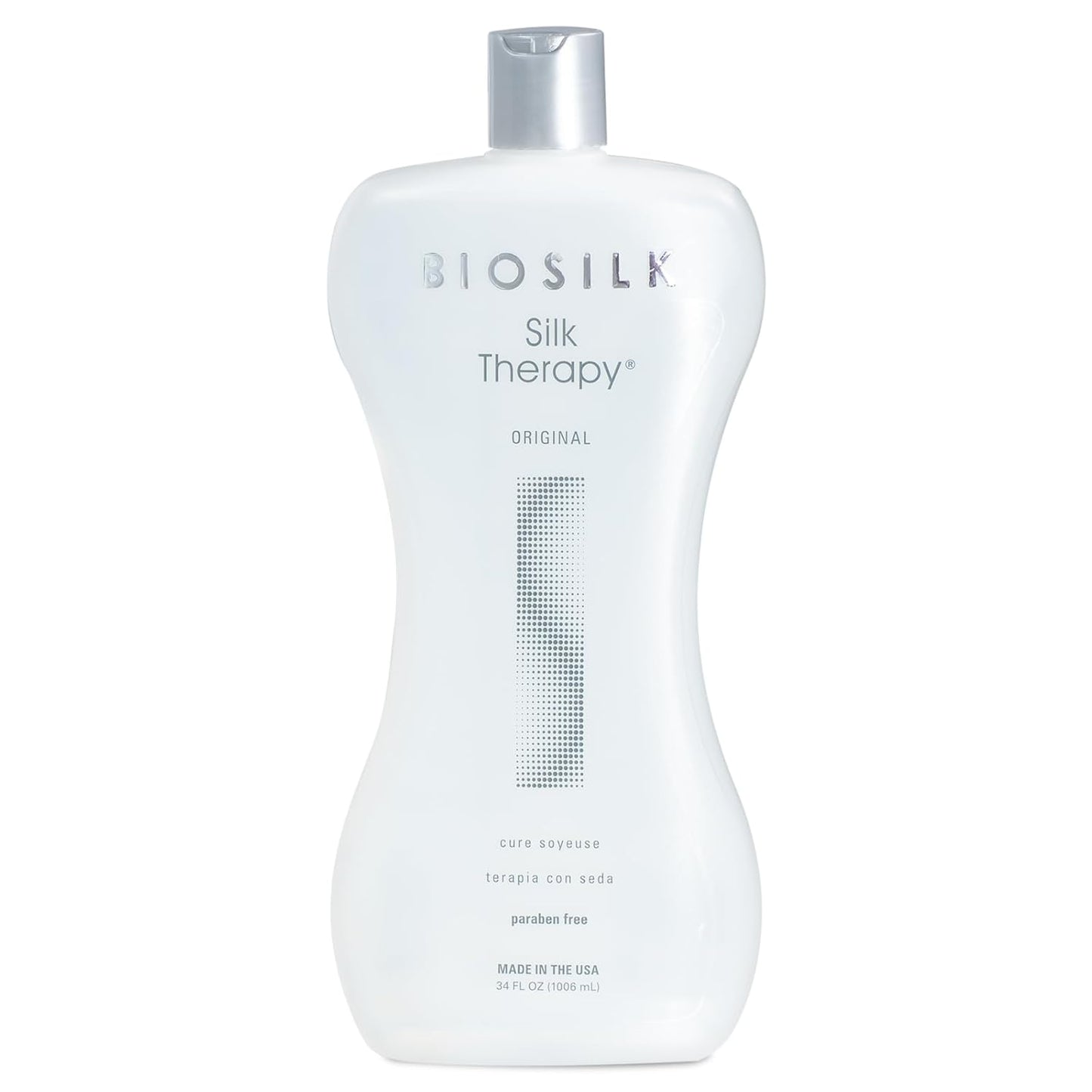 Biosilk Silk Therapy Original, Reconstructing Treatment for Adding Shine & Helping Prevent Split Ends, Sulfate, Paraben, & Cruelty-Free, 5.64 Oz