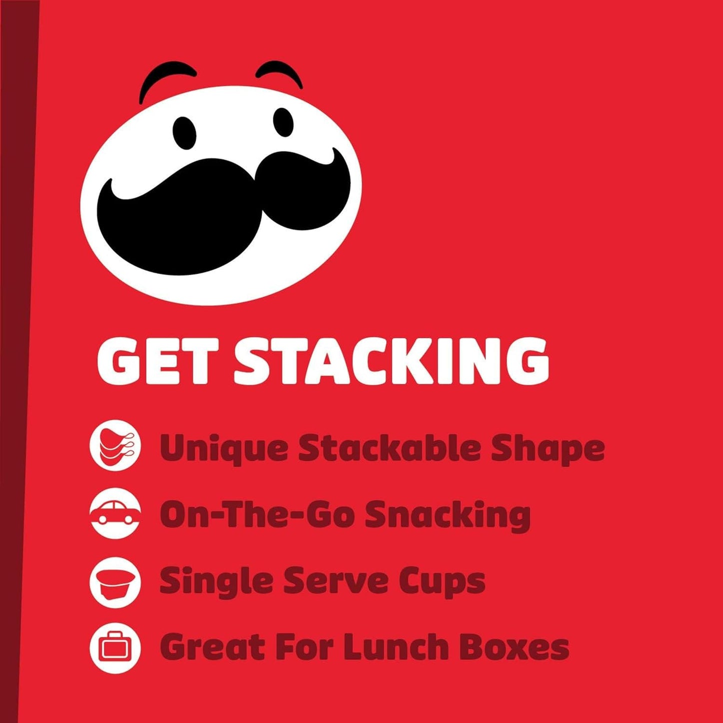 Pringles Potato Crisps Chips, Lunch Snacks, On-The-Go Snacks, Snack Stacks, Variety Pack, 19.3Oz Box (27 Cups)