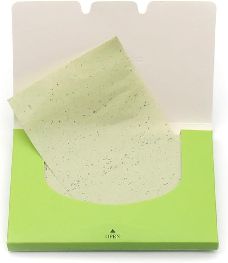 Green Tea Oil Blotting Sheets for Face,100 Counts in 1 Pack,Lift Away Excess Oil,Easy to Slip into Your Purse, Makeup Bag, or Even Your Pocket