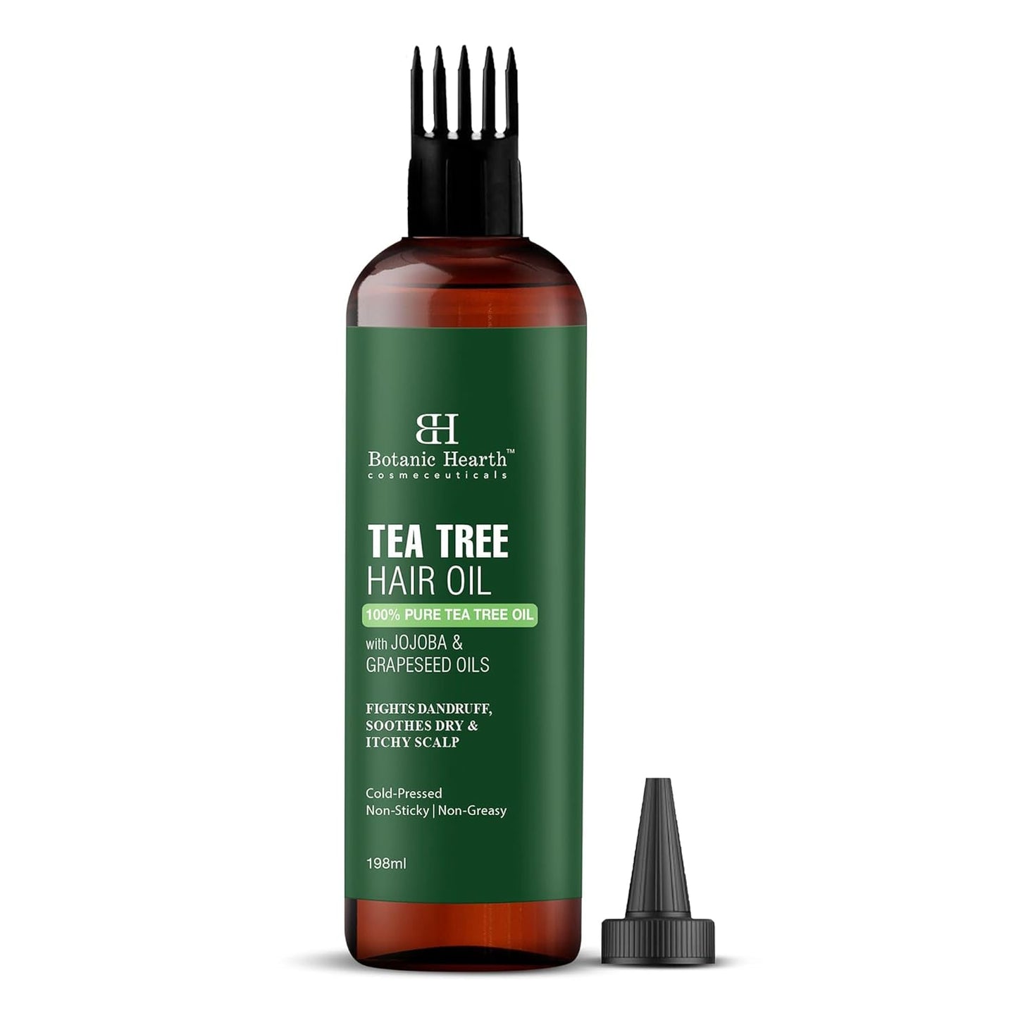 Botanic Hearth 100% Pure Rosemary Oil for Hair Growth Infused with Biotin (6.7 Fl Oz) | Hair Strengthening Treatment | Nourishing & Volumizing | with Jojoba Oil & Castor Oil | Non GMO Verified