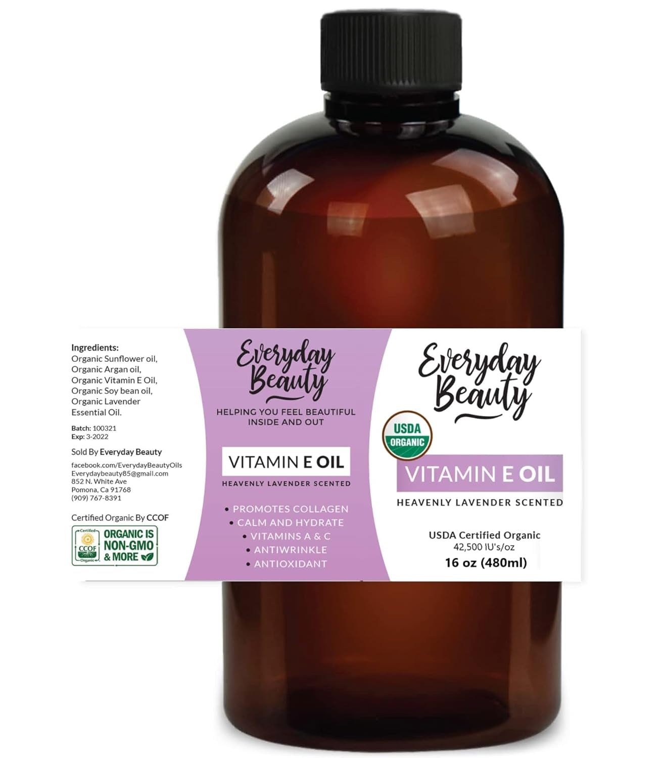 Organic Vitamin E Oil for Scars - All Natural & Vegan Skin Moisturizer 1Oz - Light and Unscented Great for Scars after Surgery - Reduce Wrinkles, anti Aging, Lighten Dark Spots - Face, Skin & All Over