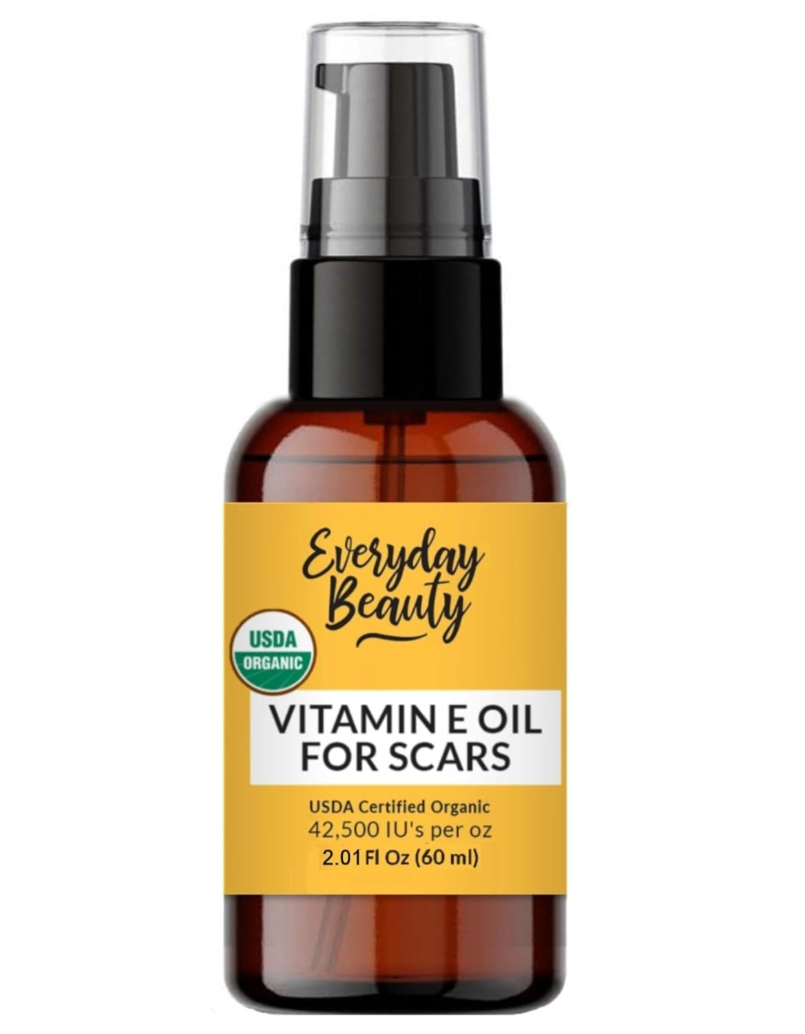 Organic Vitamin E Oil for Scars - All Natural & Vegan Skin Moisturizer 1Oz - Light and Unscented Great for Scars after Surgery - Reduce Wrinkles, anti Aging, Lighten Dark Spots - Face, Skin & All Over