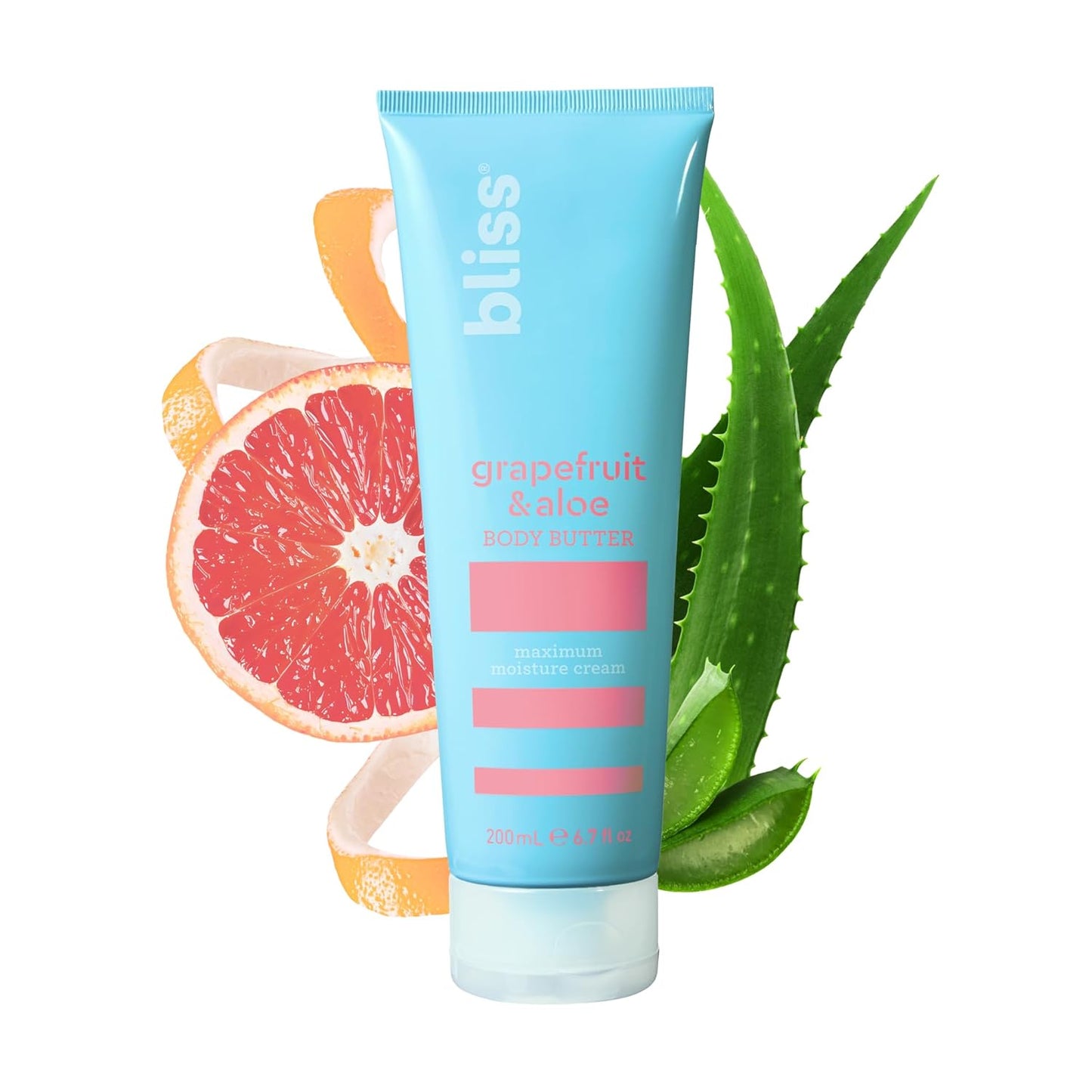 Bliss Lemon and Sage Body Butter - Maximum Moisture Cream - 6.7 Fl Oz Lotion for Dry Skin - Long-Lasting Moisturizer for Women & Men - Vegan and Cruelty-Free