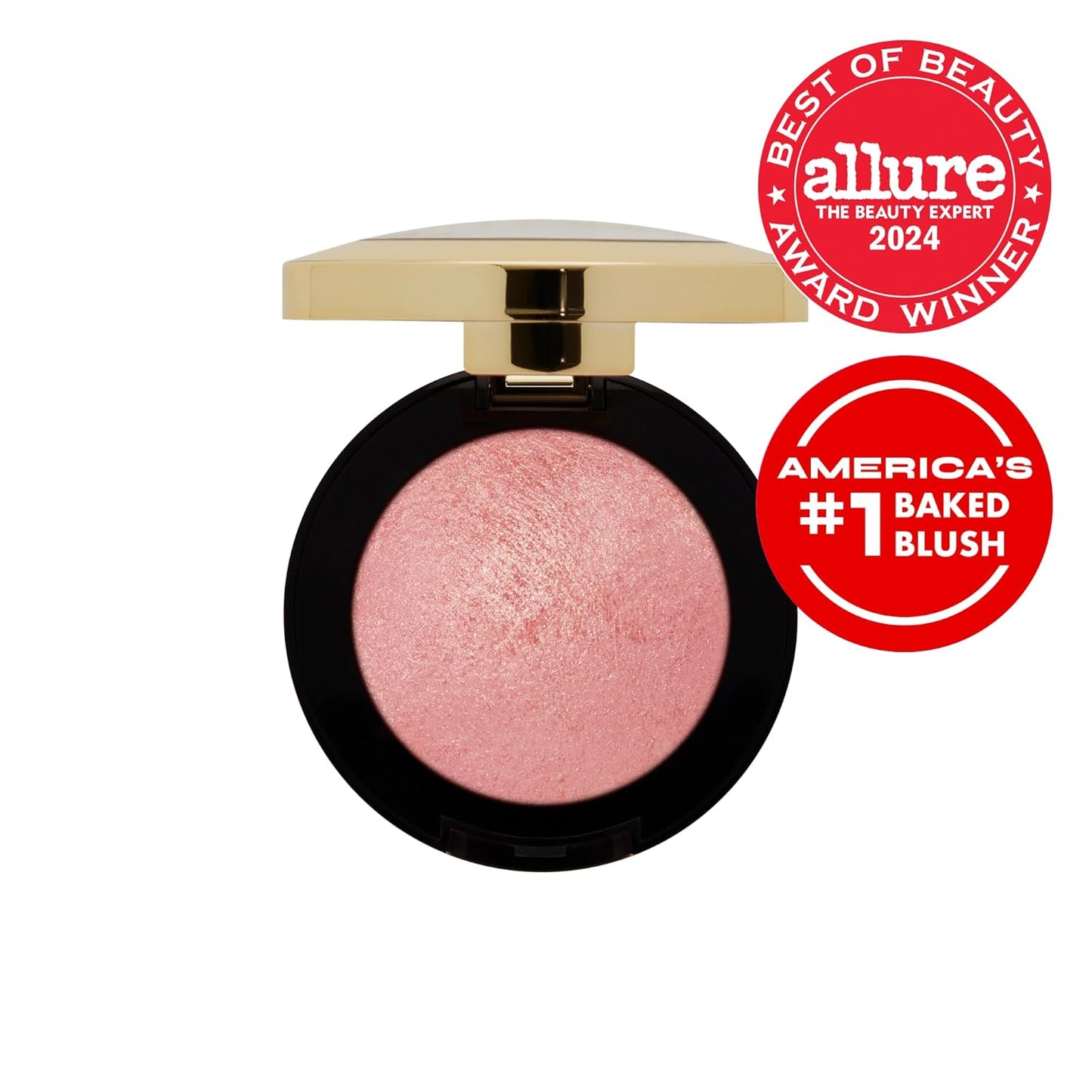 Milani Baked Blush - Dolce Pink (0.12 Ounce) Cruelty-Free Powder Blush - Shape, Contour & Highlight Face for a Shimmery or Matte Finish