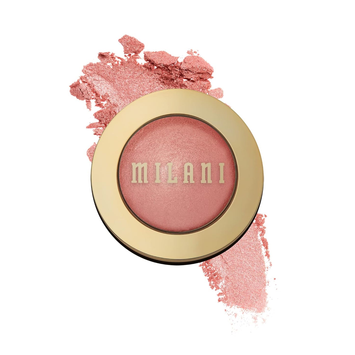 Milani Baked Blush - Dolce Pink (0.12 Ounce) Cruelty-Free Powder Blush - Shape, Contour & Highlight Face for a Shimmery or Matte Finish
