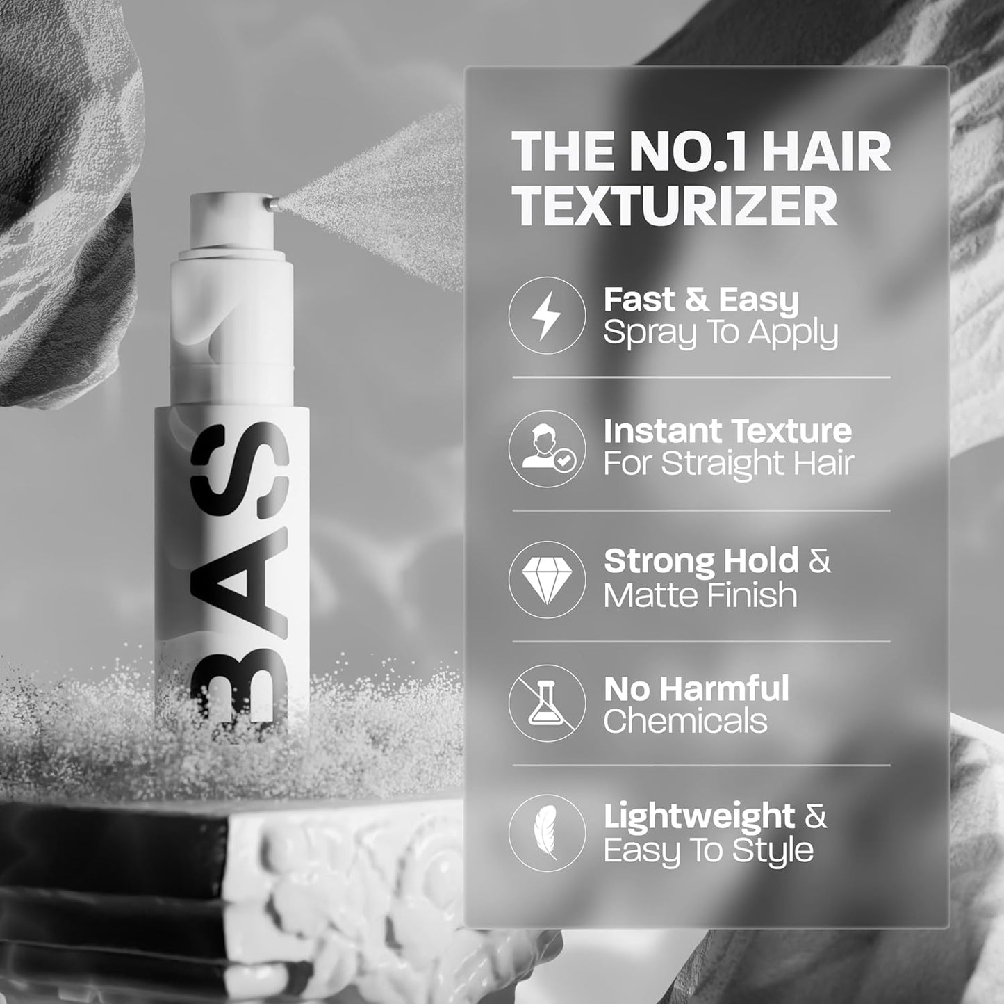 Hair Texturizing Powder, Lightweight & Volumizing Hair Styling Powder with Matte Finish, Add Texture to Hair with Medium Hold, Best for Hair under 6 Inches, (1.69Oz Bottle, Pack of 1)