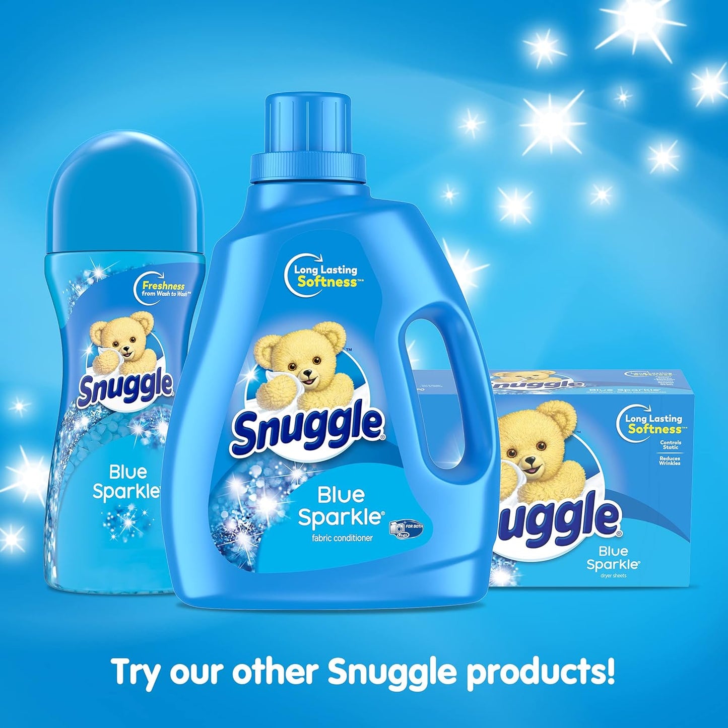 Snuggle Dryer Sheets, Long Lasting Fresh and Clean Scent, Laundry Fabric Softener, Control Static, Reduce Wrinkles, HE Safe, 200 Count