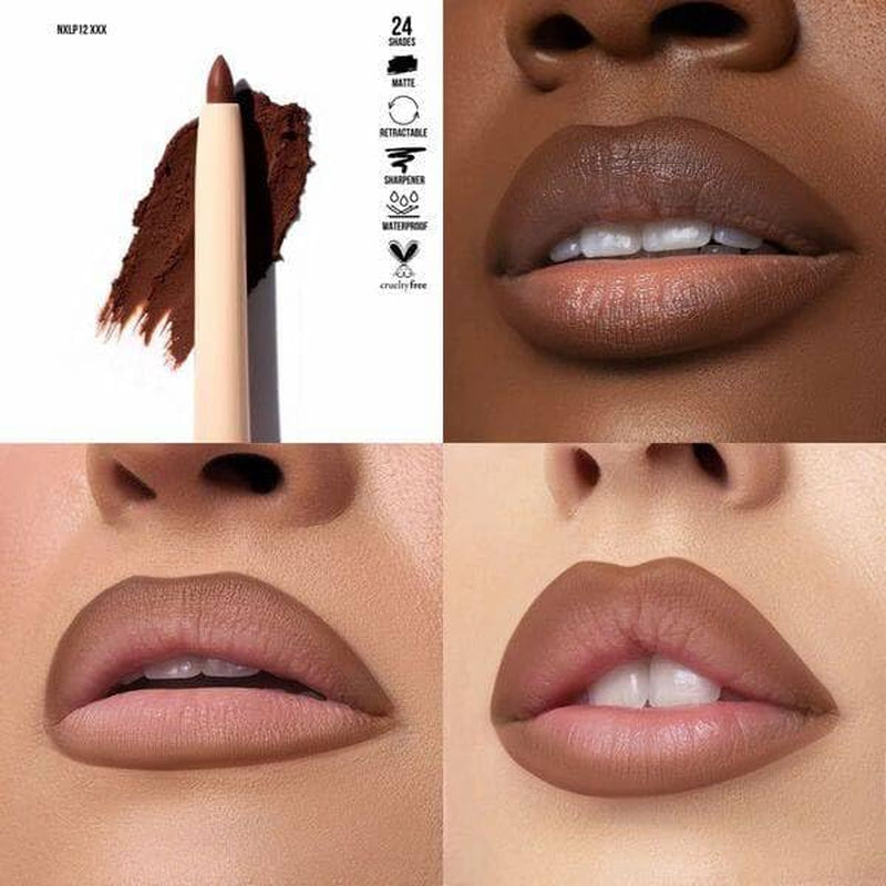 Retractable Waterproof Lip Liner with Built-In Sharpener by Beauty Creations NUDEX Collection (XXX 12)