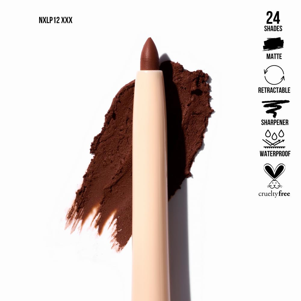 Retractable Waterproof Lip Liner with Built-In Sharpener by Beauty Creations NUDEX Collection (XXX 12)