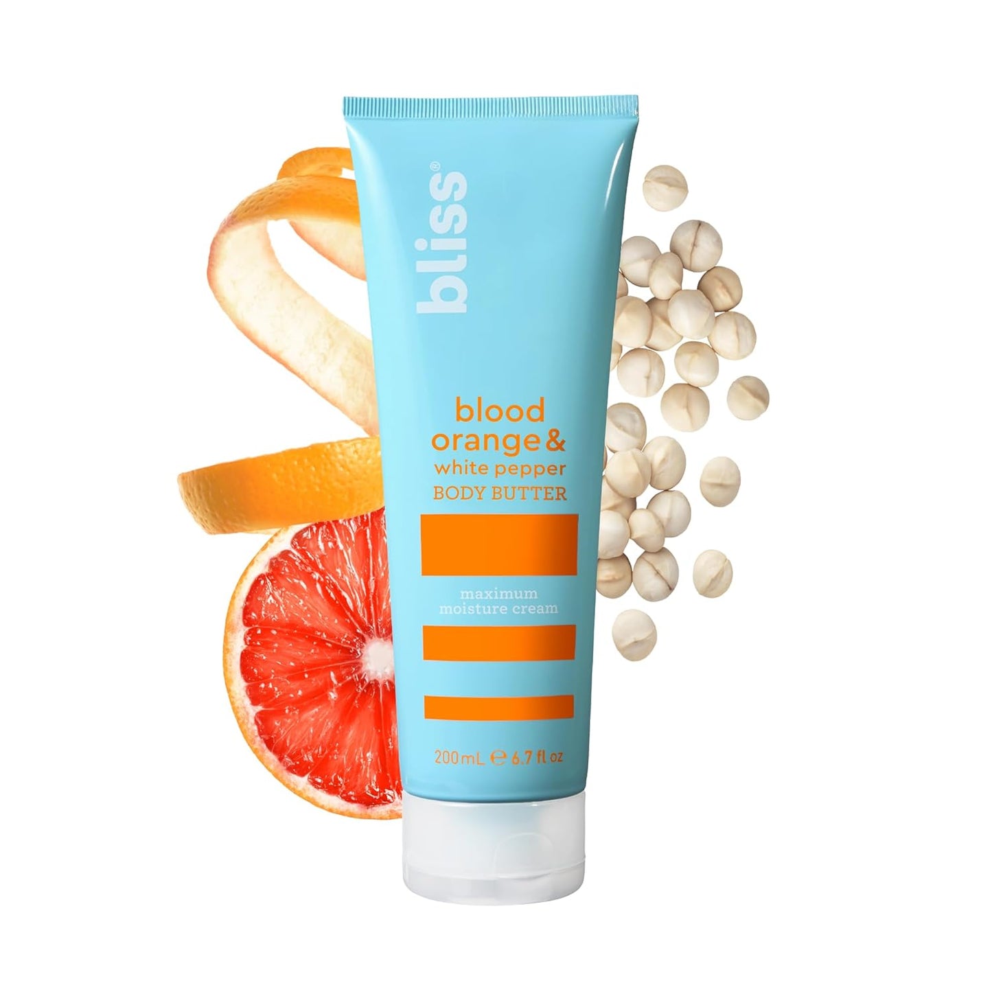 Bliss Lemon and Sage Body Butter - Maximum Moisture Cream - 6.7 Fl Oz Lotion for Dry Skin - Long-Lasting Moisturizer for Women & Men - Vegan and Cruelty-Free