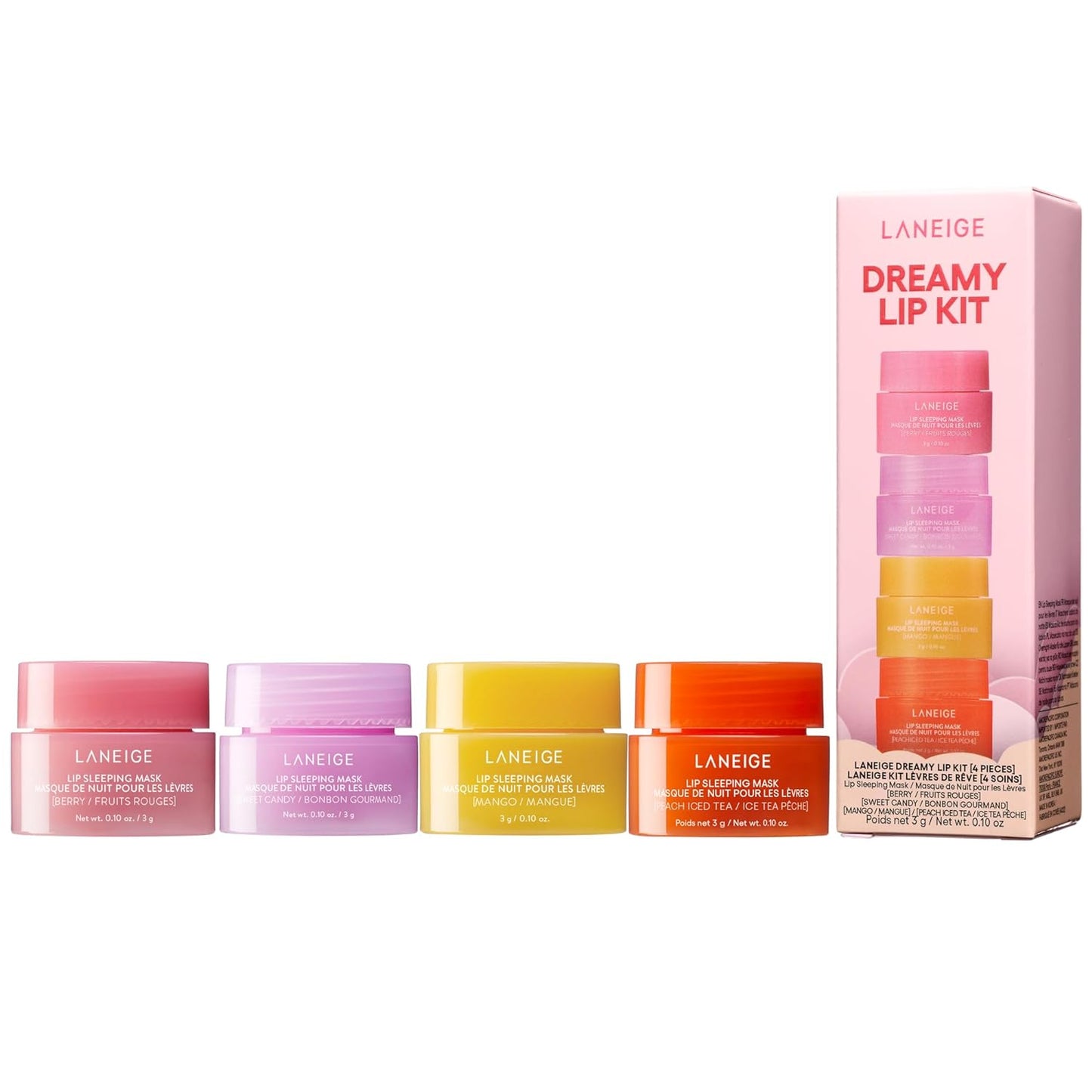 LANEIGE Lip Sleeping Mask Stocking Stuffer: Nourish, Hydrate, Vitamin C, Murumuru & Shea Butter, Antioxidants, Flaky, Dry Lips