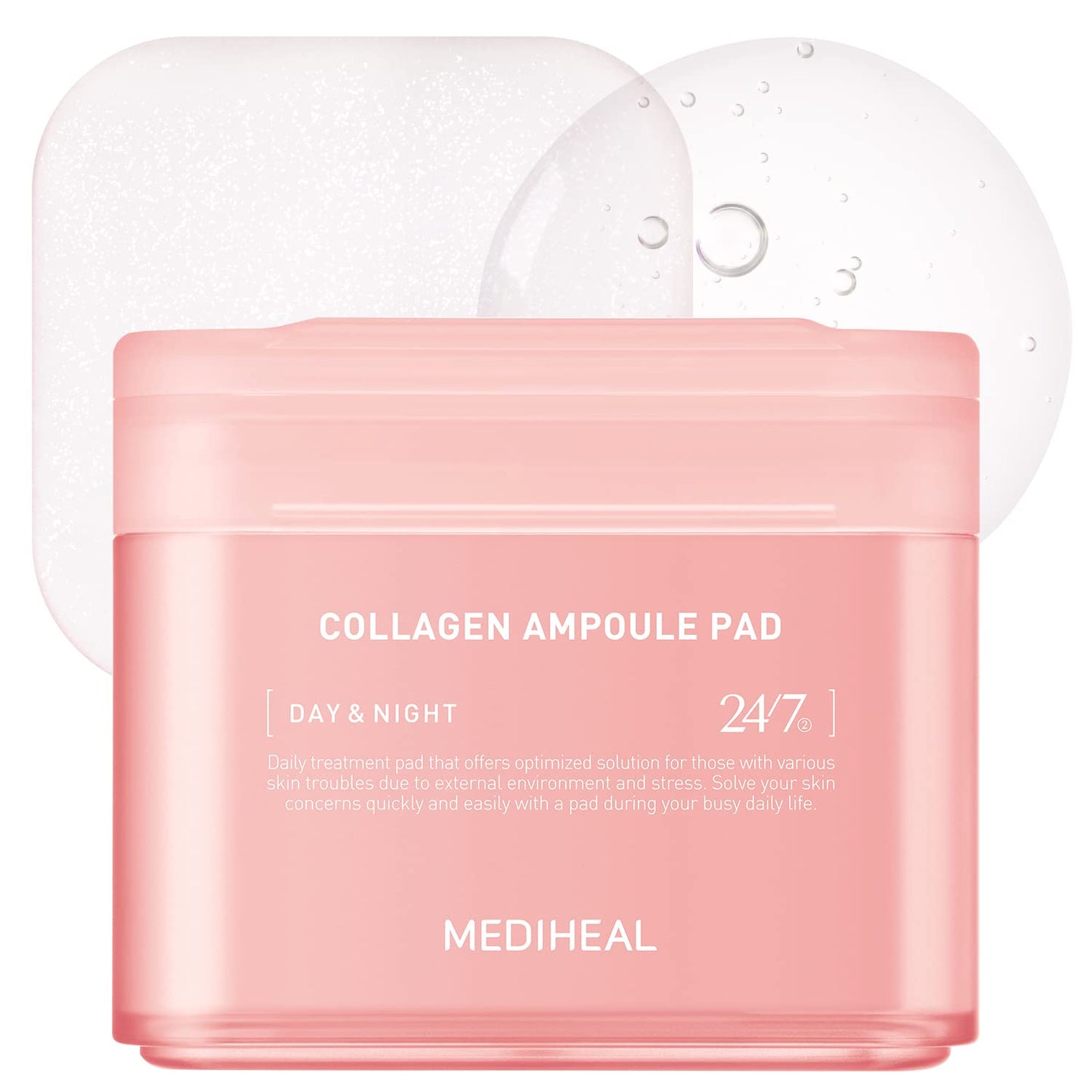 MEDIHEAL Madecassoside Cotton Facial Pads - Toner Pads with Centella Asiatica to Improve Uneven Skin Tone - Vegan Face Gauze Pads, 100 Pads