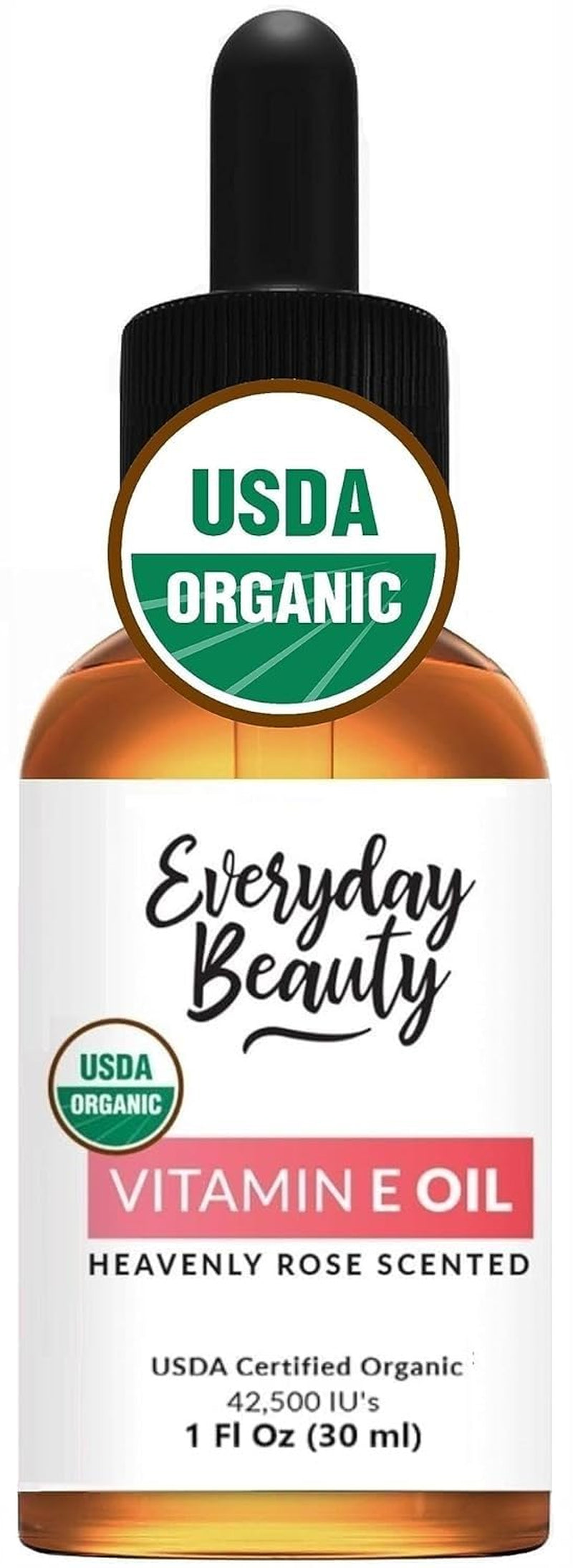Organic Vitamin E Oil for Scars - All Natural & Vegan Skin Moisturizer 1Oz - Light and Unscented Great for Scars after Surgery - Reduce Wrinkles, anti Aging, Lighten Dark Spots - Face, Skin & All Over