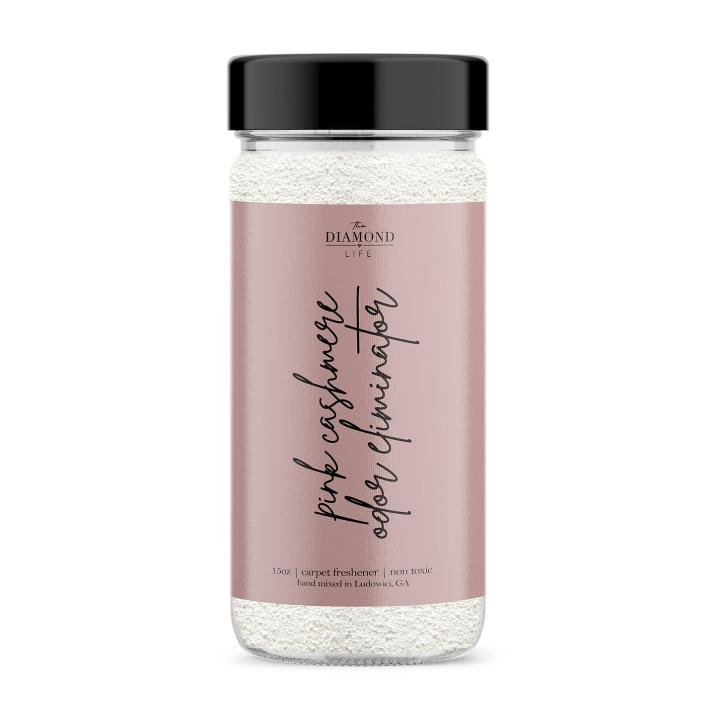Home "Pink Cashmere" Apple, Warm Spices, & Vanilla Natural Carpet Powder, Mattress, & Upholstery Freshener, Odor Eliminator, Deodorizer for Homes with Kids & Pets