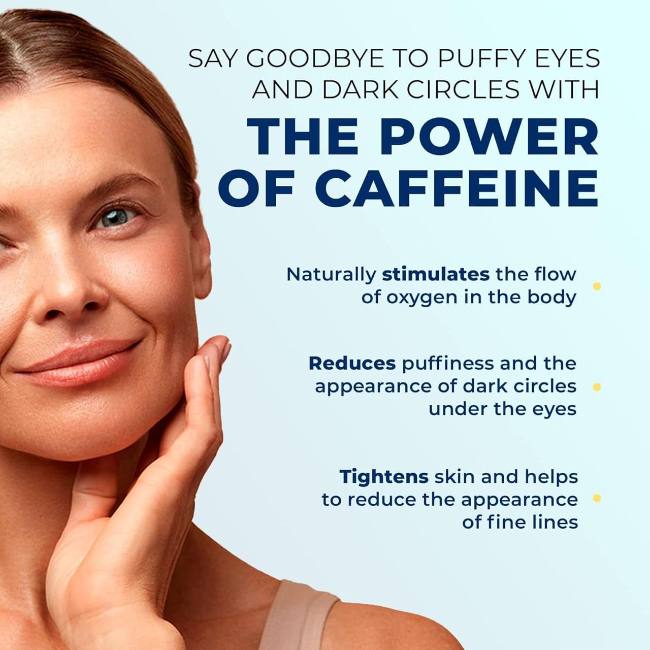 Under Eye Brightener for Dark Circles – 4 in 1 with Niacinamide, 5% Caffeine, Retinol & Peptides - Eye Cream anti Aging for Reduce Wrinkles, Puffiness and Bags under Eyes