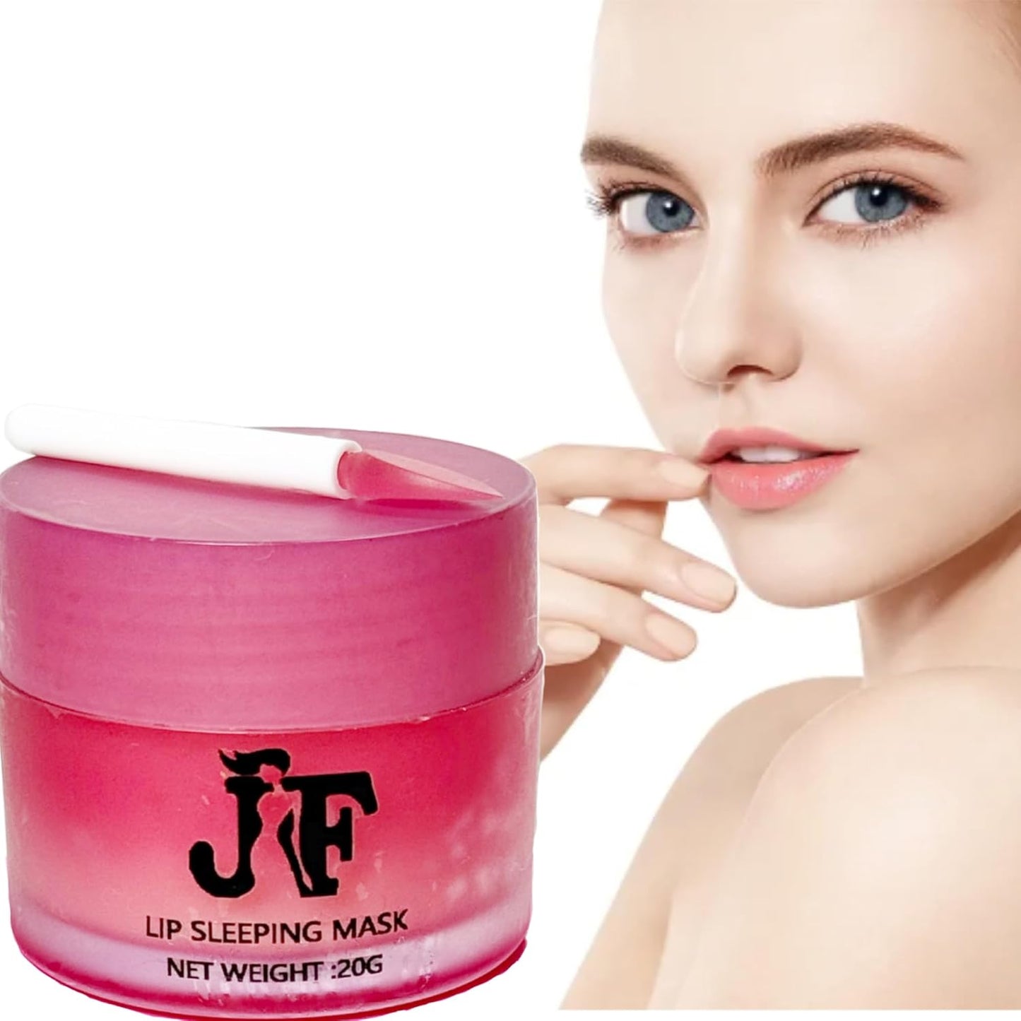 Lip Care Product Organic Moisturizing Nourishing Night Lip Sleeping Repair Hydrating Natural Lip Balm, Light Pink