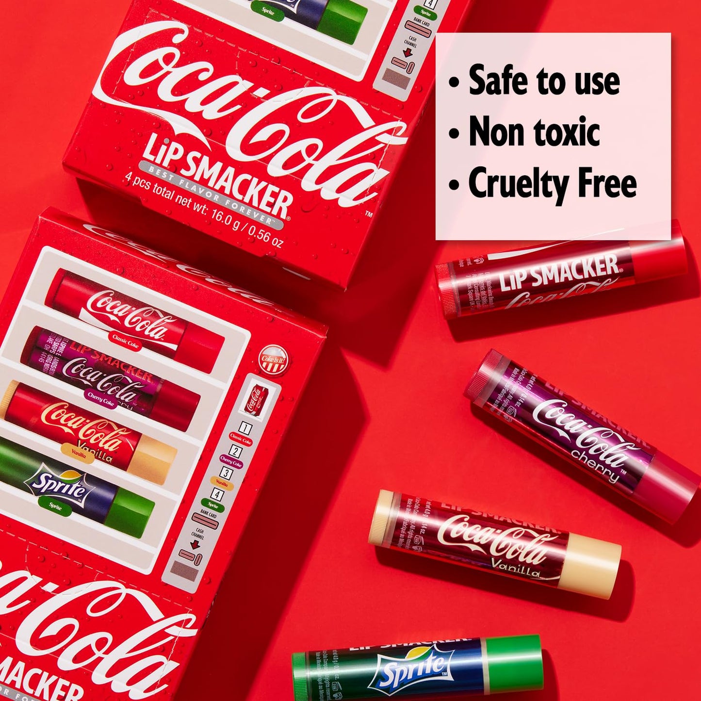 Lip Smacker Coca Cola Collection, Lip Balm Made for Kids - Coca Cola Lip Balm Vending Machine