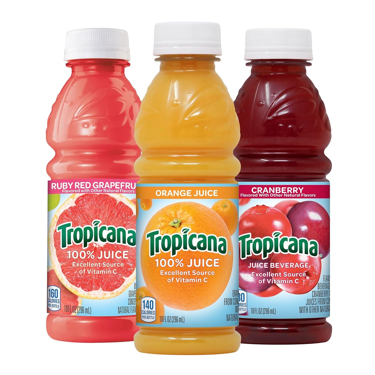 Tropicana 100% Juice, Orange Strawberry, 10 Fl Oz Bottle (Pack of 24)