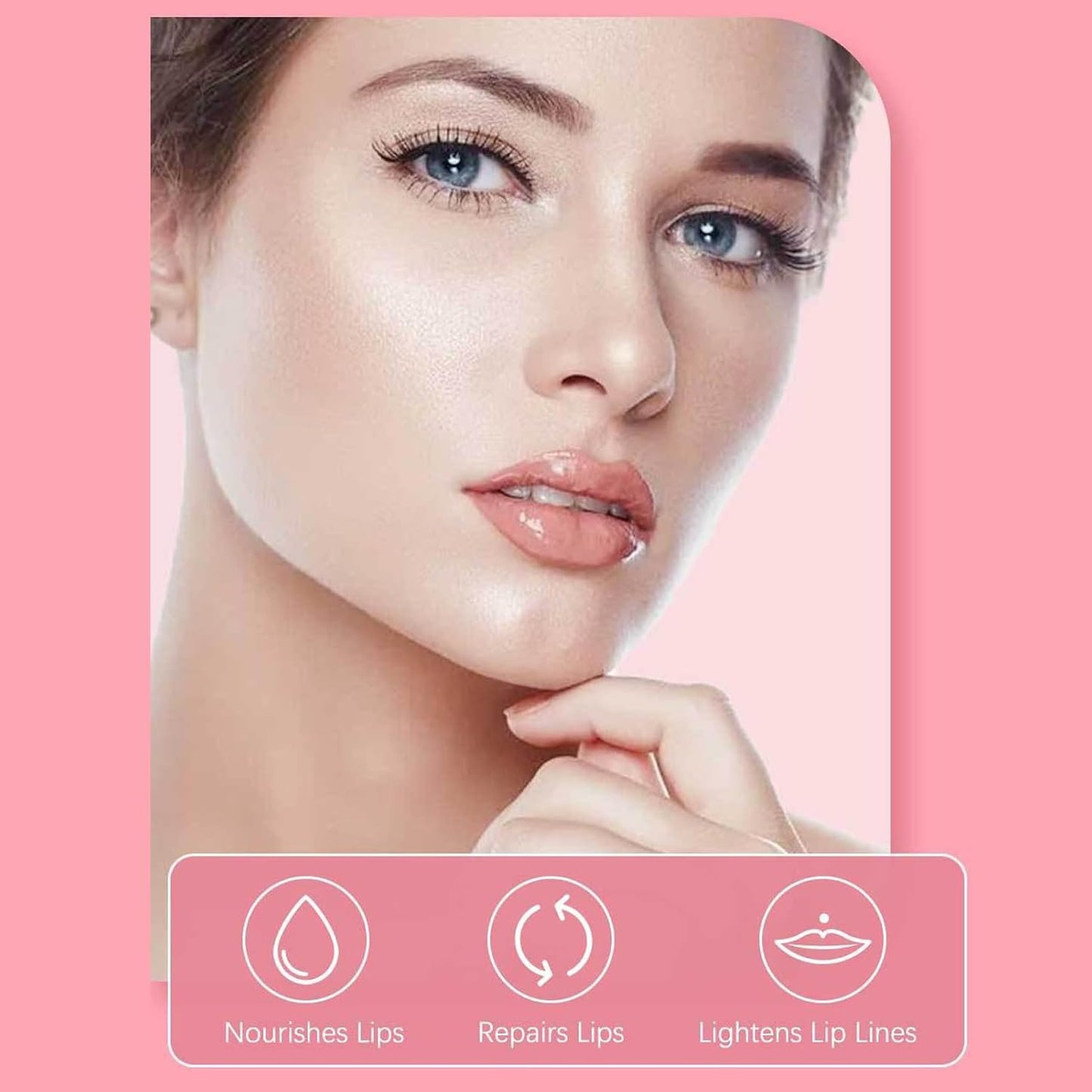 Hydrating Lip Glow Oil Set, Plumping Lip Oil Moisturizing Nourishing Shiny No-Sticky Transparent Tinted Lip Gloss Balm, Natural Lip Plumper Gloss Repairing Lightening (Raspberry)
