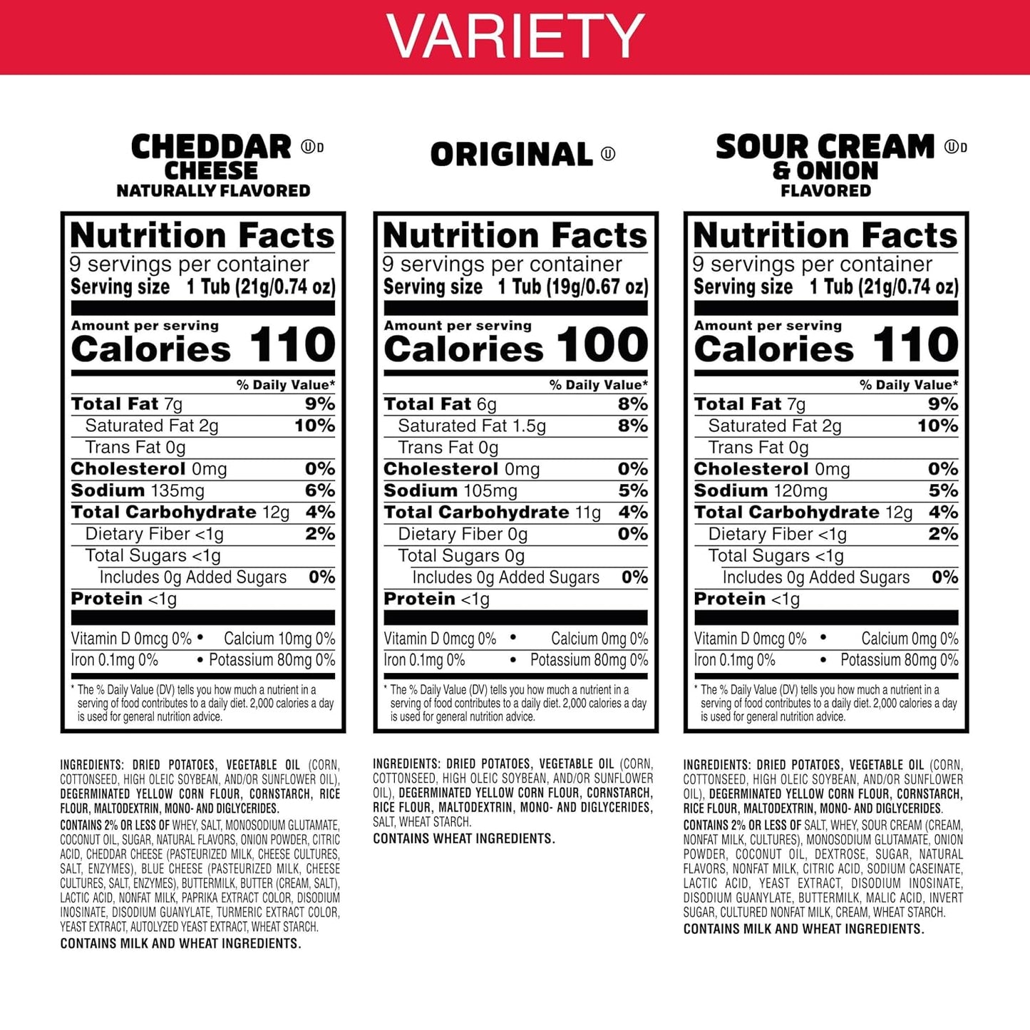 Pringles Potato Crisps Chips, Lunch Snacks, On-The-Go Snacks, Snack Stacks, Variety Pack, 19.3Oz Box (27 Cups)