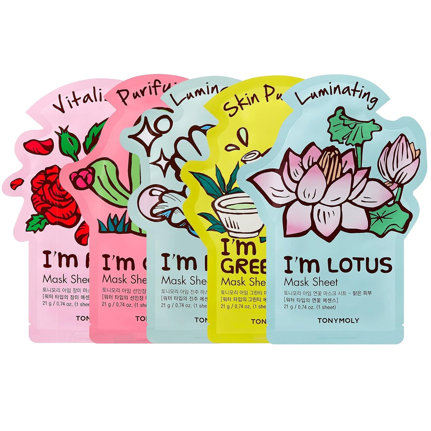 TONYMOLY I'M Real Rose Hydrating Mask Sheet, Pack of 1