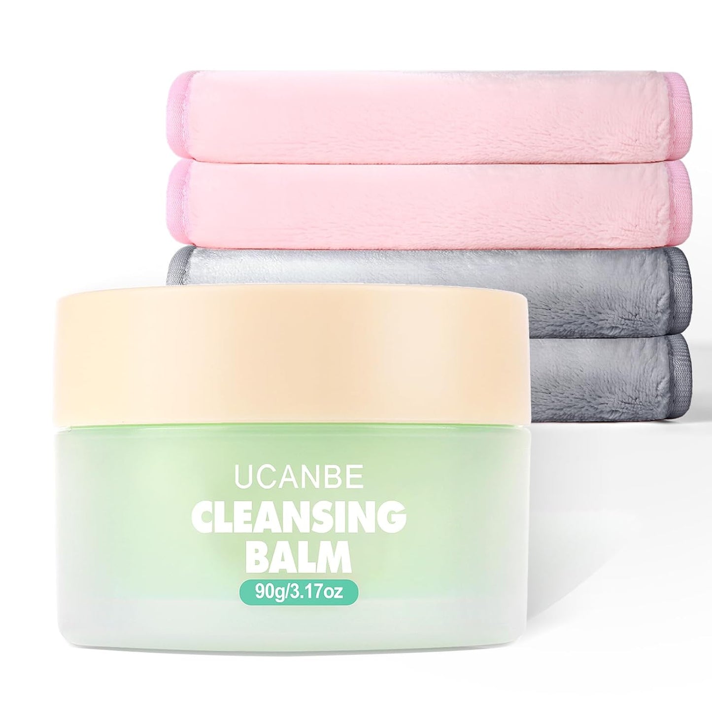 UCANBE Cleansing Balm Makeup Remover - 3.17Oz, Natural Gentle, Deep Cleaning, Makeup Cleansing Balm for Waterproof Eye Face Lip Makeup, Made for All Skin Types