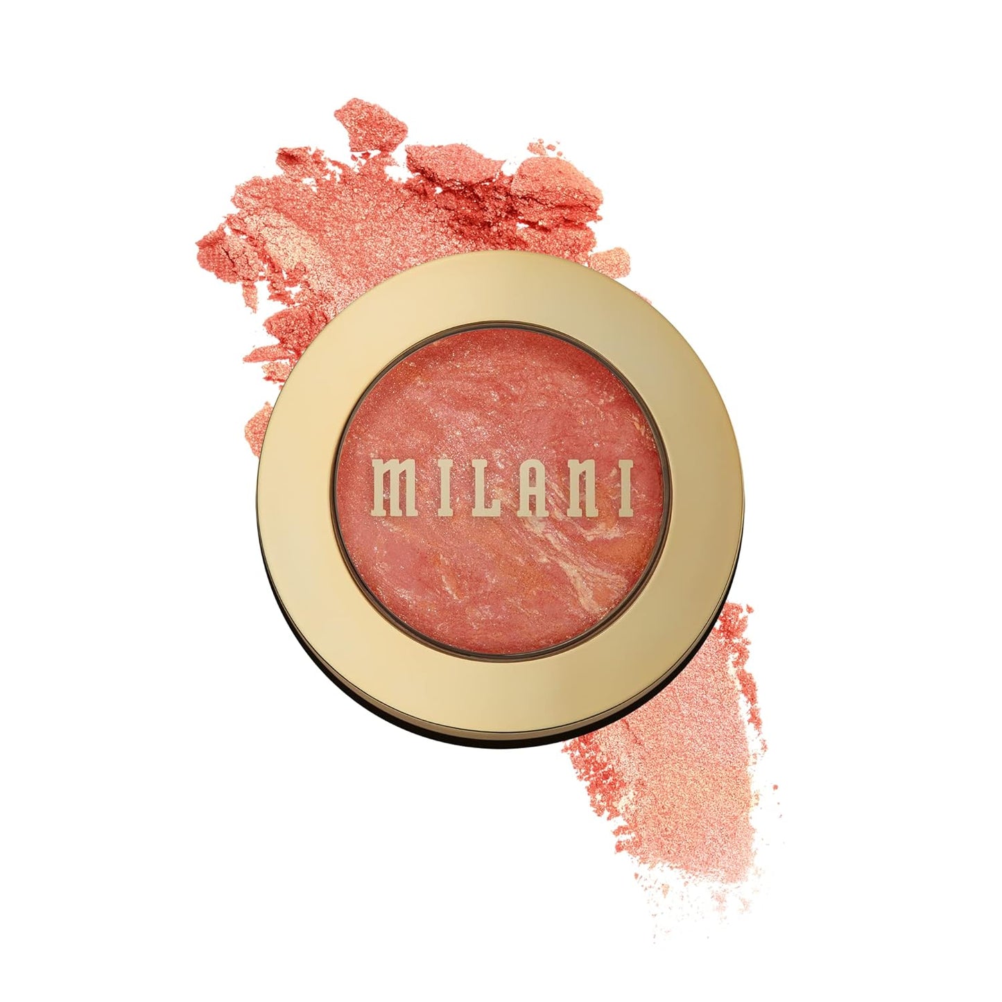 Milani Baked Blush - Dolce Pink (0.12 Ounce) Cruelty-Free Powder Blush - Shape, Contour & Highlight Face for a Shimmery or Matte Finish