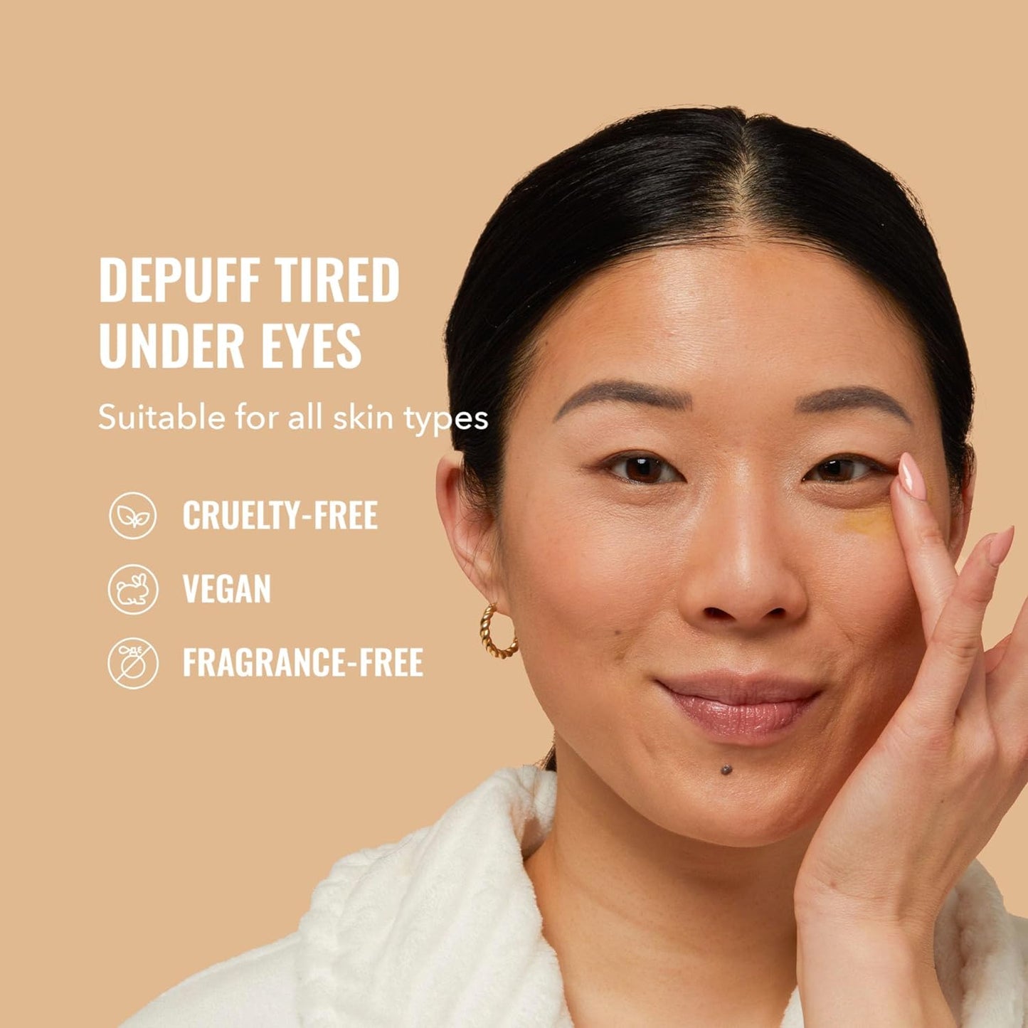 Good Molecules Yerba Mate Wake up Eye Gel - Yerba Mate, Hyaluronic Acid and Caffeine to Hydrate, Minimize Puffiness and Swelling - Skincare for Face