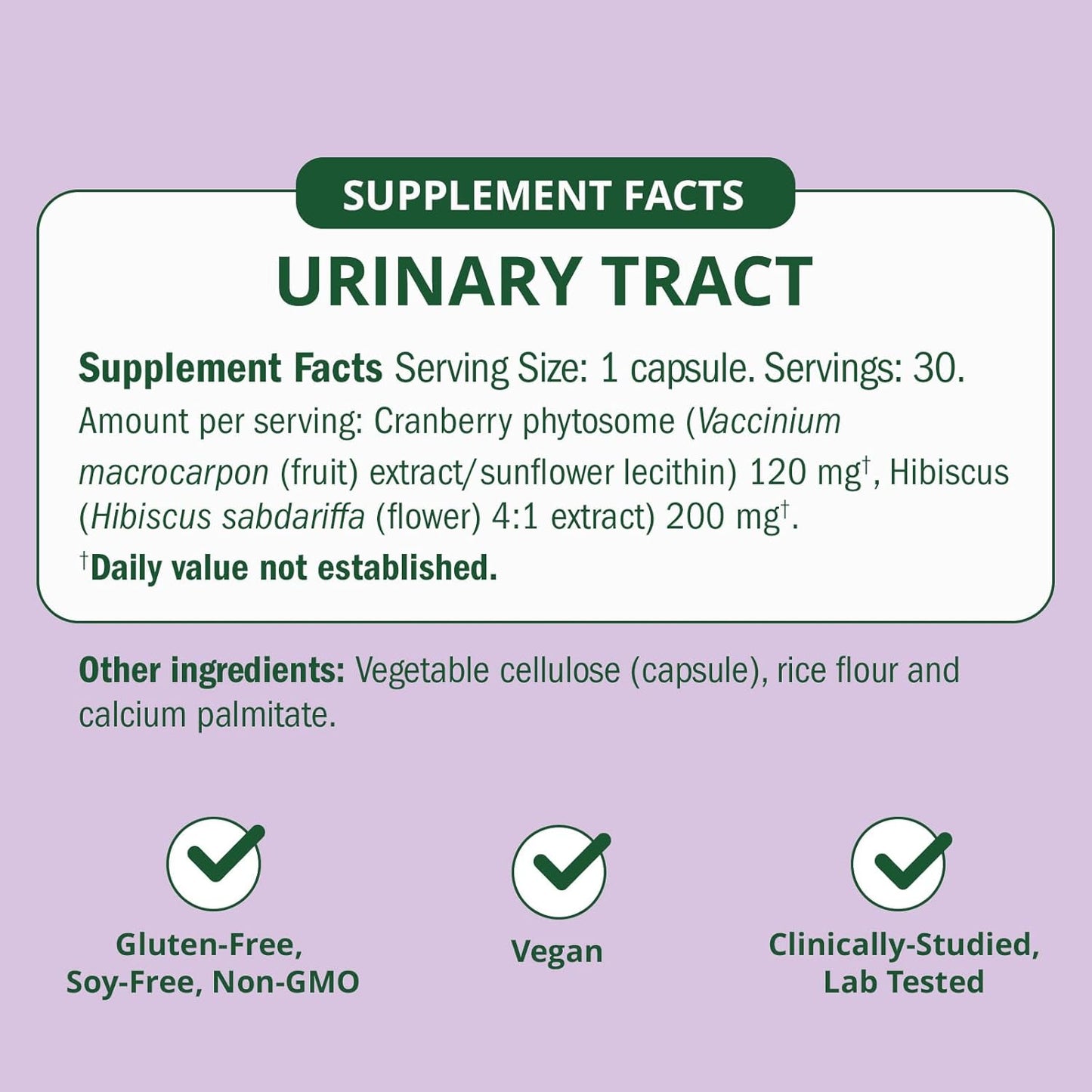 Urinary Tract Cleanse & Protect – 30 Ct, Rapid Relief, Cleanse Biofilm. UTI Prevention Supplement for Women, Support Urinary Tract Health. Combines Cranberry Proanthocyanidins with Hibiscus.