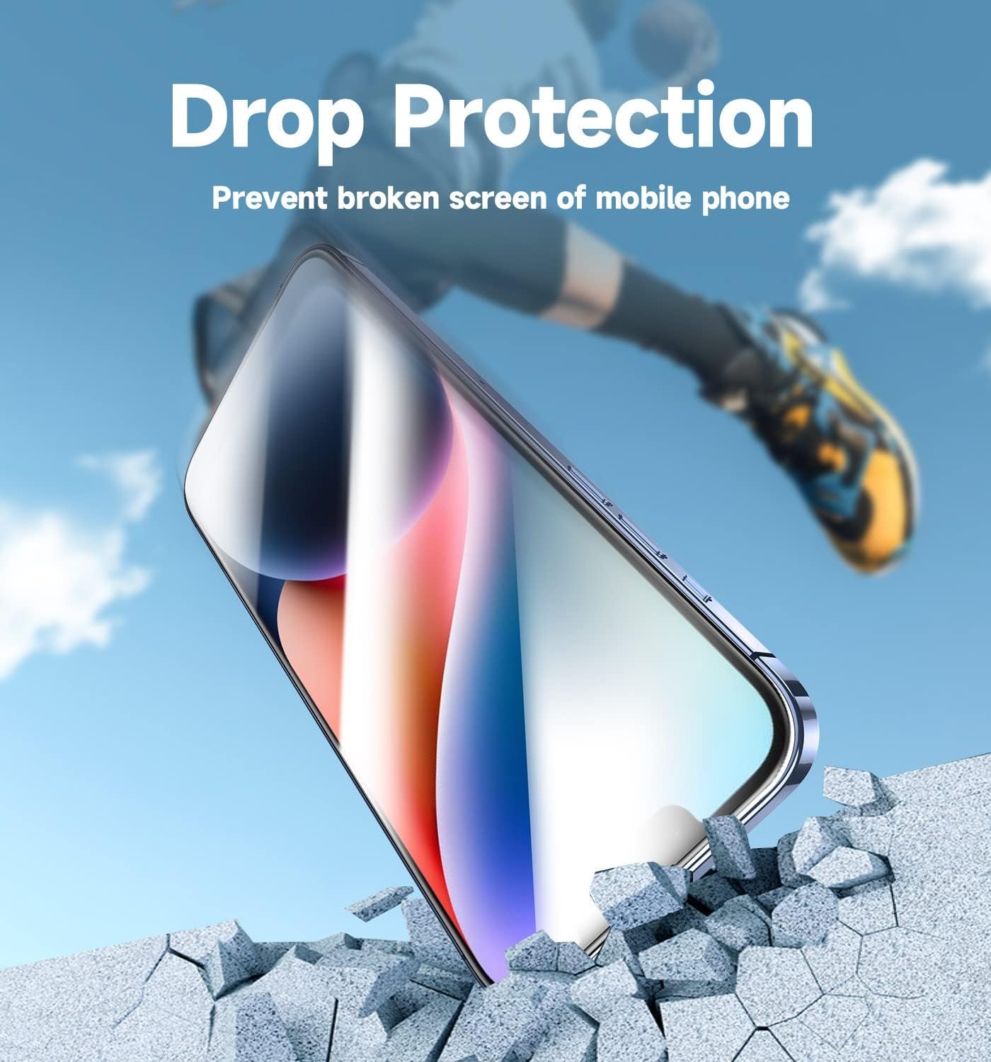 MAGIC JOHN 2 Pack for Iphone 13/14& Iphone 13 Pro 6.1 Inch Tempered Glass Screen Protector, Auto Dust-Elimination, Bubble Free, HD Clear, Easy Installation