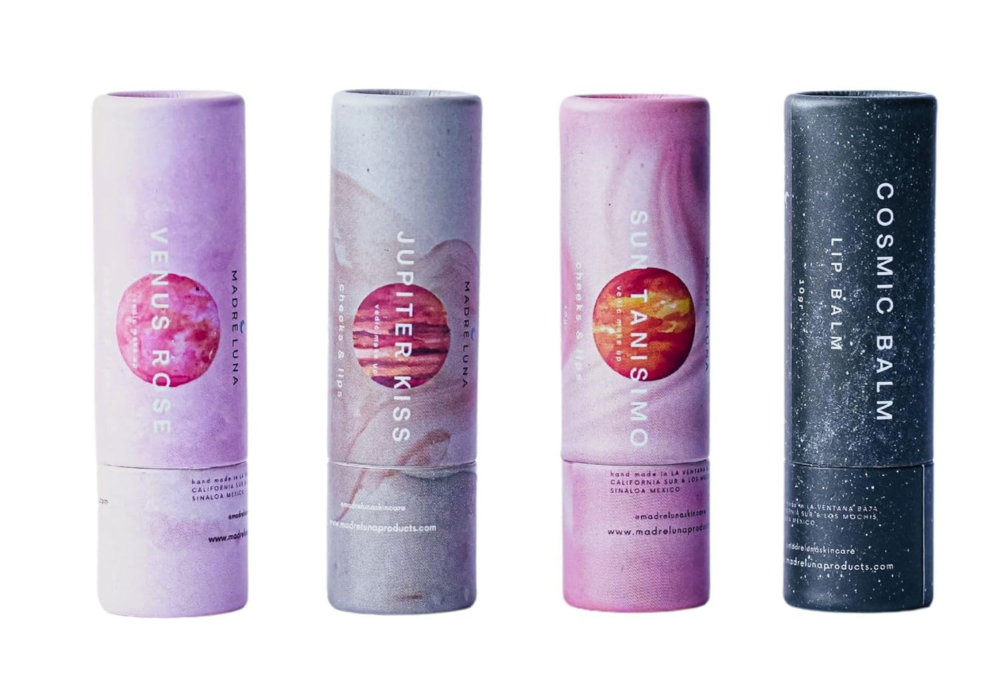 MADRE LUNA AYURVEDIC SKIN CARE, Cheeks & Lips, Lip Balm, Natural Look, Deep Hydratation. (Cosmic Balm) Deep Hydration, UV Protection, Enhances Lip Glow, with Cocoa Butter.