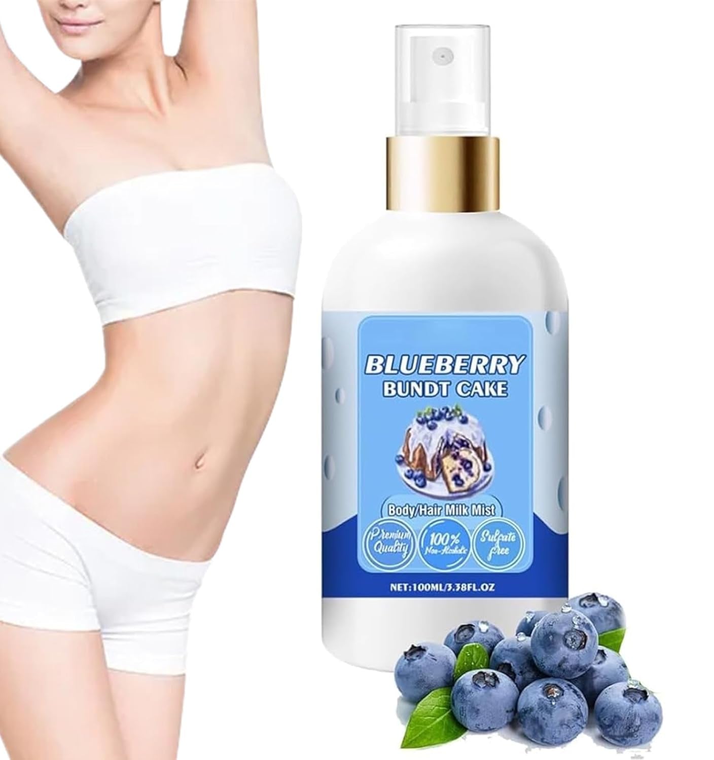 Vanilla Cream Puff Body Milk Mist, Sweet Scents Body Milk Mist, Vanilla Body Mist, Vanilla Cream Puff Body/Hair and Milk Mist, Body Milk Mist Vanilla Creampuff, Vanilla Body Milk (100G, Vanilla)