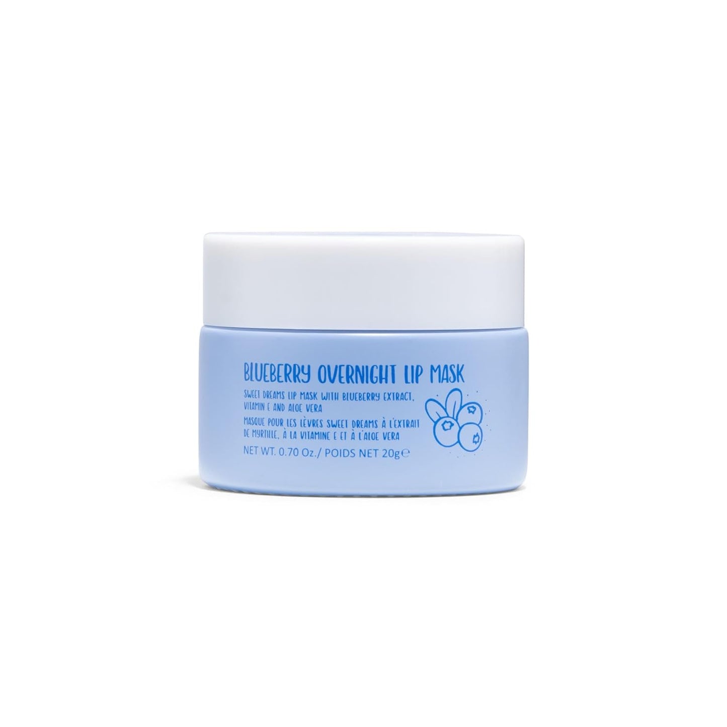 W7 Sweet Dreams Overnight Strawberry Lip Mask - Vitamin E, Aloe Vera and Grape Seed Oil - for Hydrated, Full Looking & Irresistible Lips - 0.42 Fl Oz