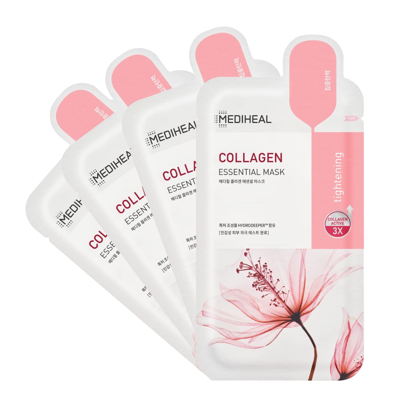 Mediheal Official Best Korean Sheet Mask - Collagen Essential Face Mask 10 Sheets Lifting and Firming for All Skin Types Value Sets