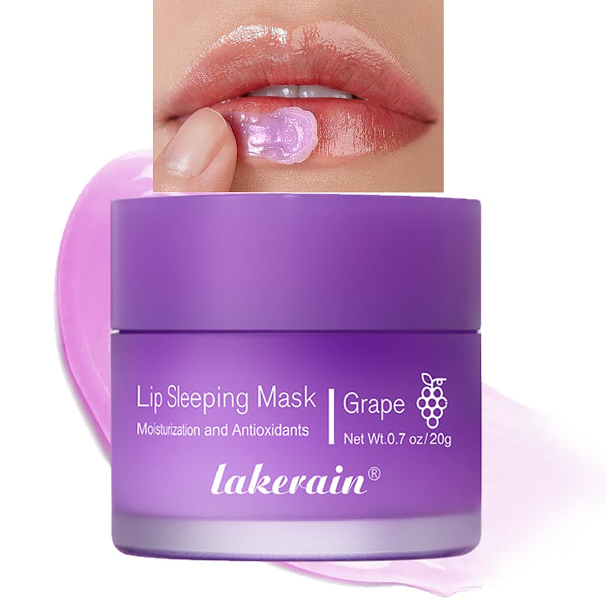 Sleeping Lip Mask, Nourish & Hydrate Lip Mask with Vitamin E, Lip Balm Lip Skin Care, Hydrating & Moisturizing Reduce Lip Lines, Night Sleep Anti-Chapped Lip Cream (02# Berry)