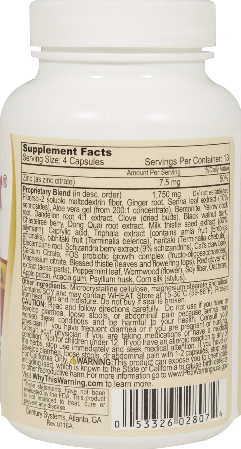 The Cleaner Detox, Effective-7 Day Formula for Women, Ultimate Body Detox, Support Digestive Health, 52 Veggie Capsules, White/Red