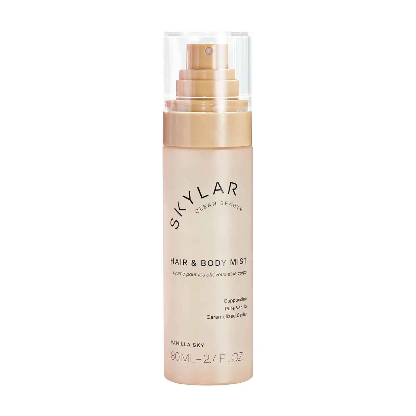 Skylar Vanilla Sky Hair & Body Mist | Hypoallergenic & Clean Fragrance | Vegan, Cruelty Free, and Safe for Sensitive Skin | 80 ML, 2.7 Fl Oz
