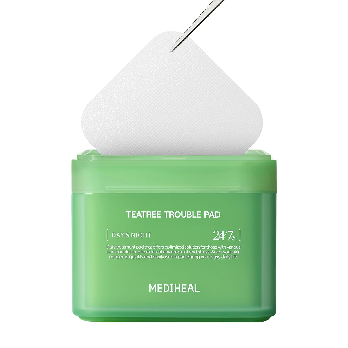 MEDIHEAL Madecassoside Cotton Facial Pads - Toner Pads with Centella Asiatica to Improve Uneven Skin Tone - Vegan Face Gauze Pads, 100 Pads