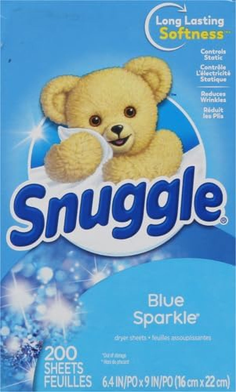 Snuggle Dryer Sheets, Long Lasting Fresh and Clean Scent, Laundry Fabric Softener, Control Static, Reduce Wrinkles, HE Safe, 200 Count