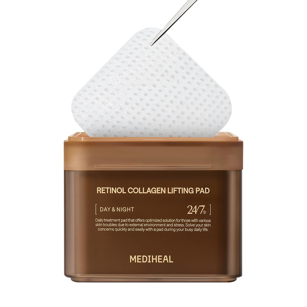 MEDIHEAL Madecassoside Cotton Facial Pads - Toner Pads with Centella Asiatica to Improve Uneven Skin Tone - Vegan Face Gauze Pads, 100 Pads